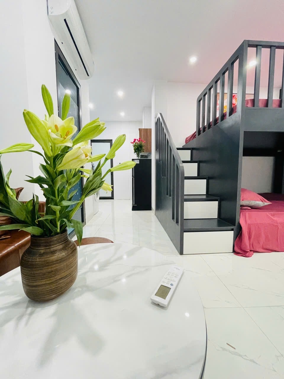 Phòng trọ Duplex 30m2 tại CTC Home Đường Láng - Đống Đa - Phòng khách