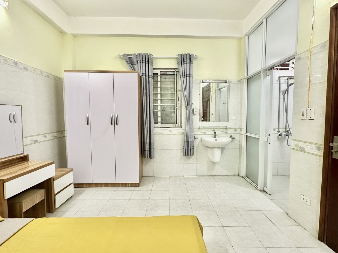 Phòng trọ Studio 25m2 tại Timehouse Mễ Trì Hạ - Nam Từ Liêm - Phòng ngủ