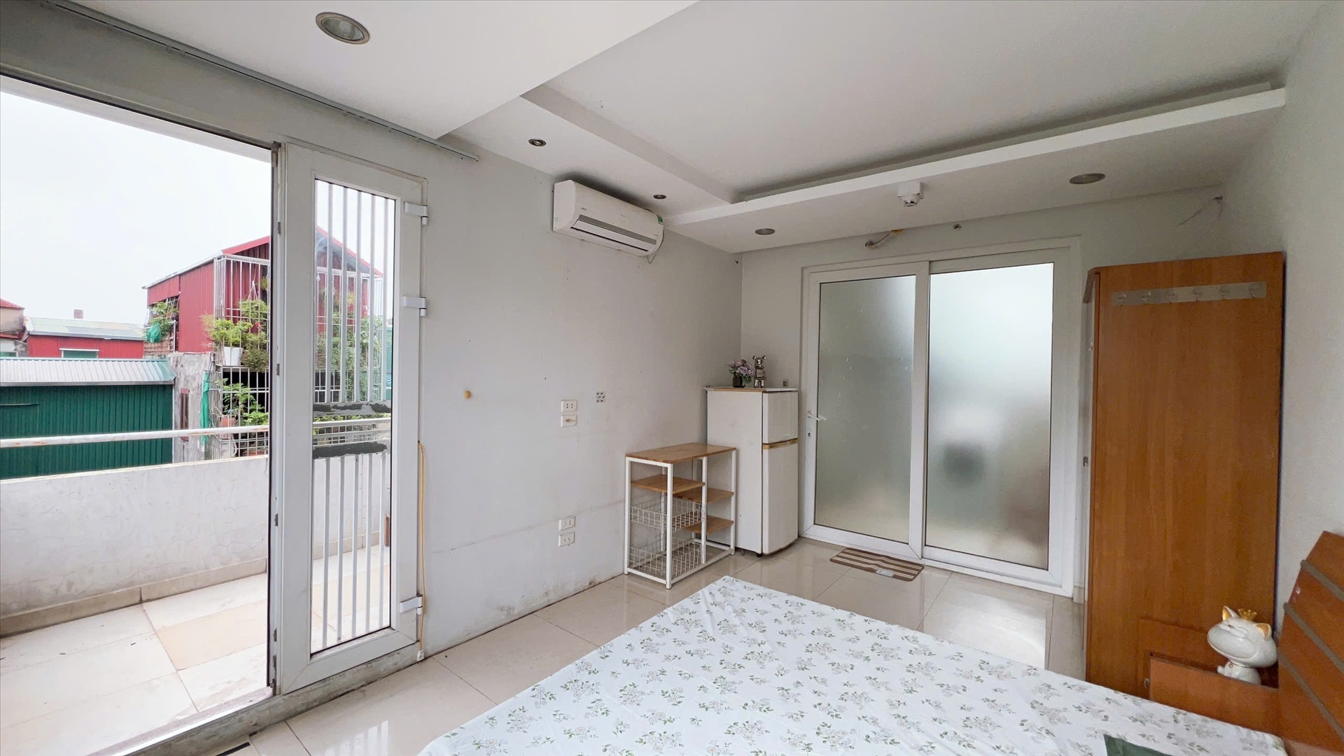 Phòng trọ Studio 25m2 tại QHOME Hạ Đình - Thanh Xuân - Phòng ngủ