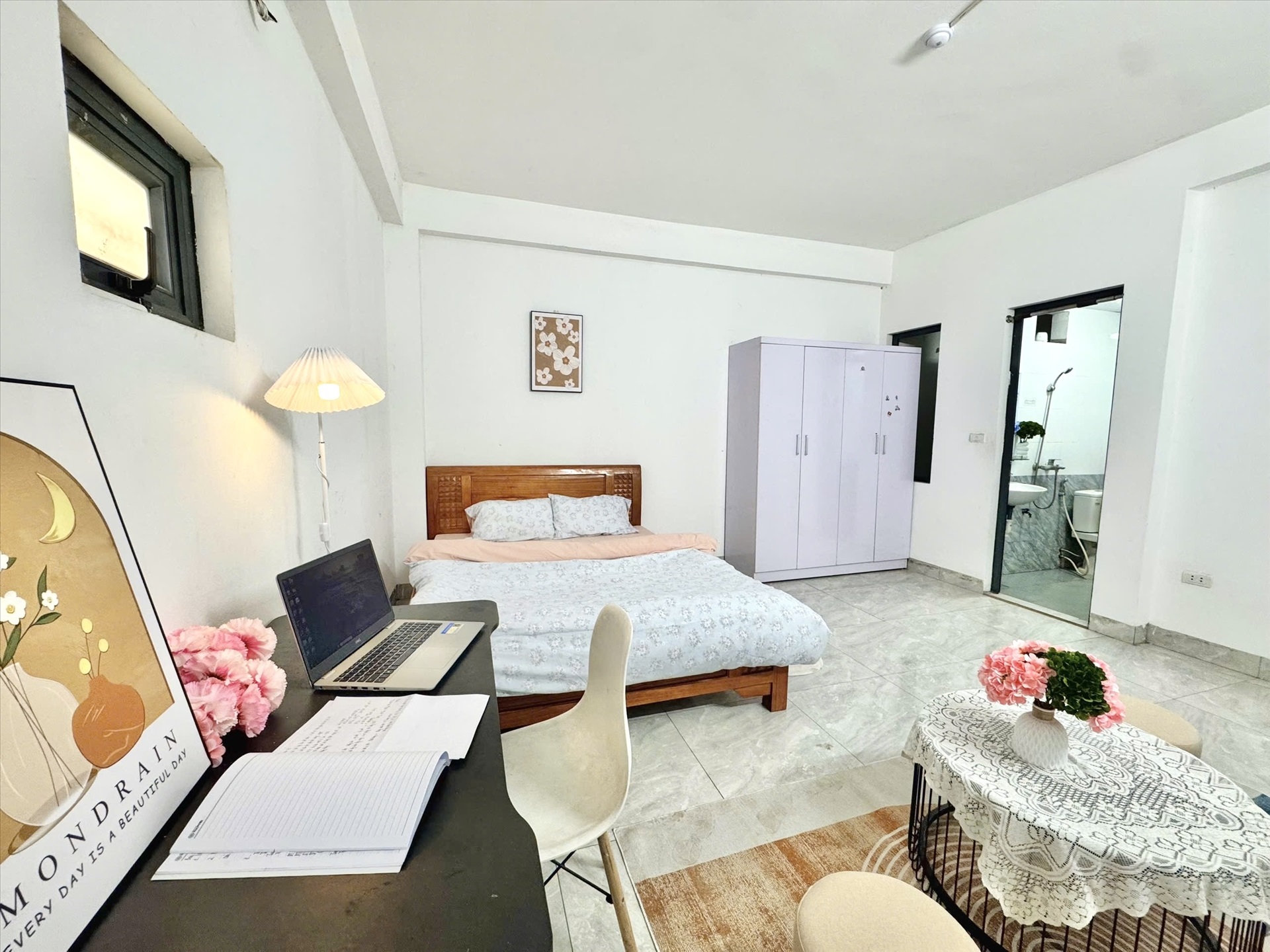 Phòng trọ Studio 30m2 tại Timehouse Thiên Hiền - Nam Từ Liêm - Phòng ngủ