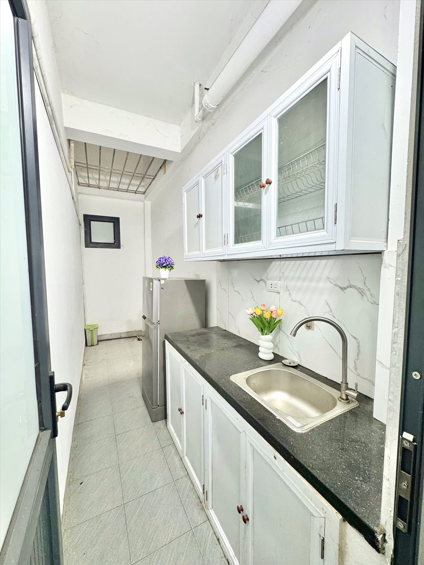Phòng trọ Studio 30m2 tại Timehouse Thiên Hiền - Nam Từ Liêm - Phòng bếp
