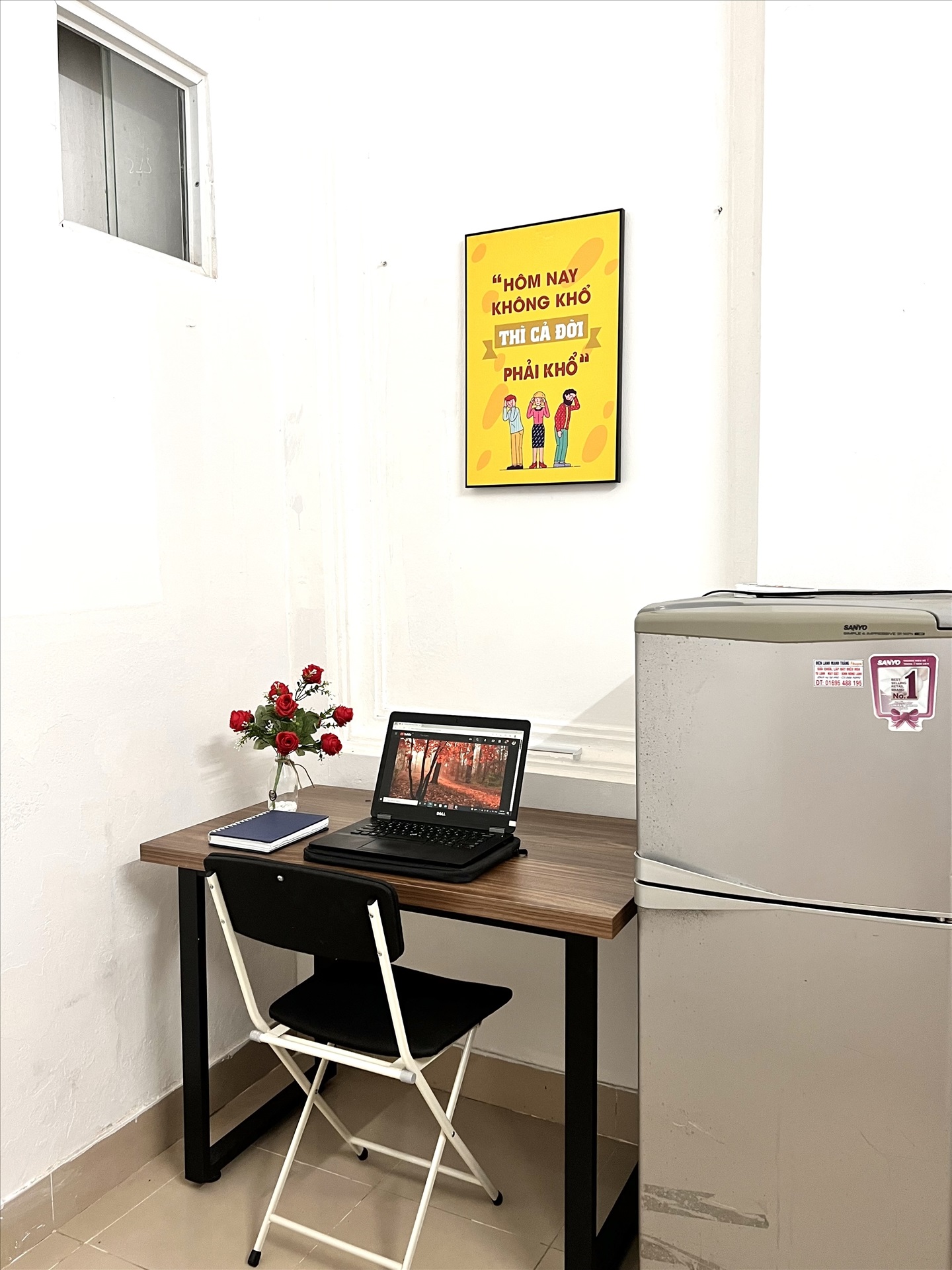 Phòng trọ 1 Phòng ngủ 25m2 tại AT Home Trần Duy Hưng - Cầu Giấy - Góc làm việc