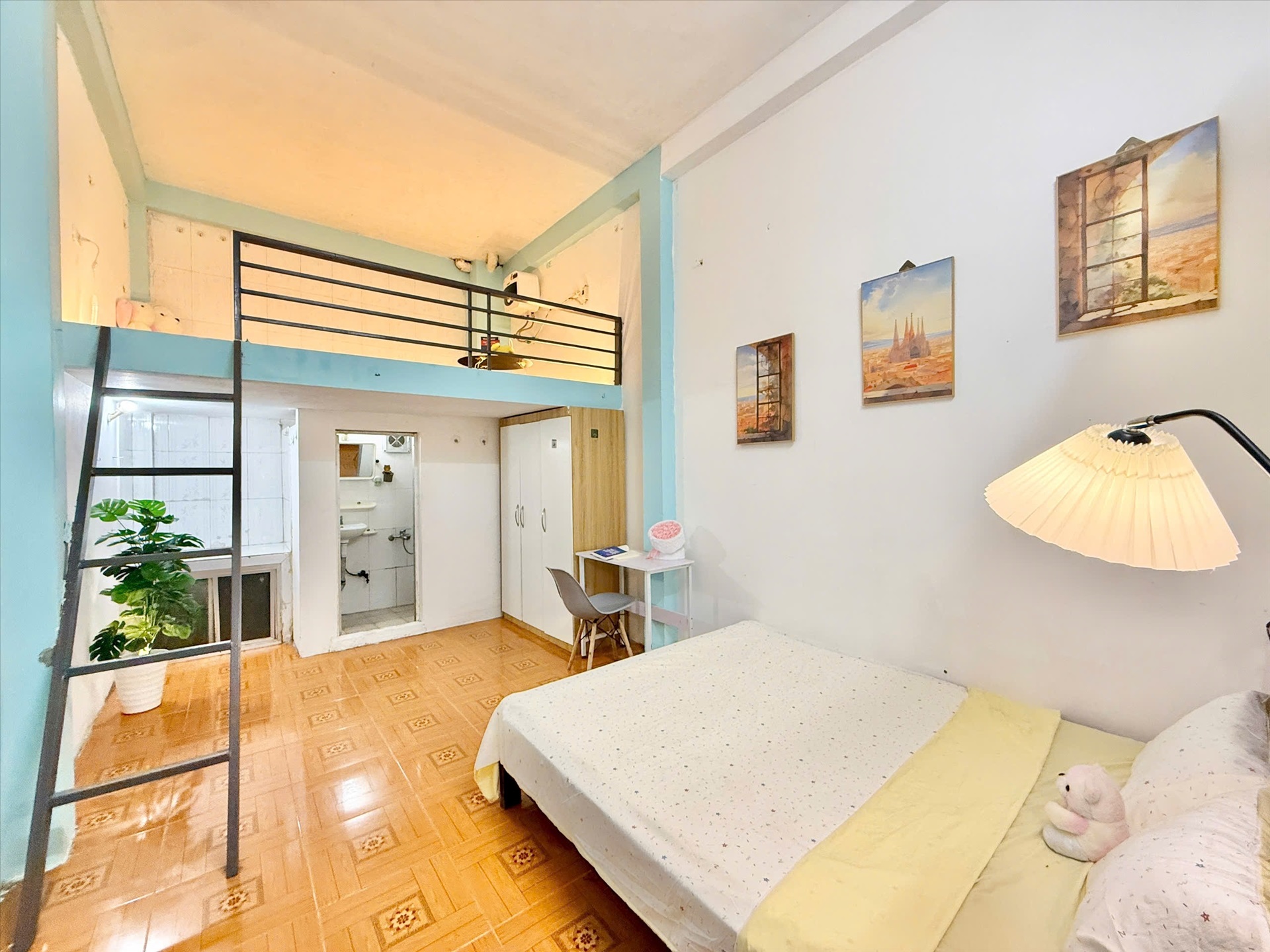 Phòng trọ Studio 25m2 tại Time House 6 Cổ Nhuế - Bắc Từ Liêm - Góc làm việc