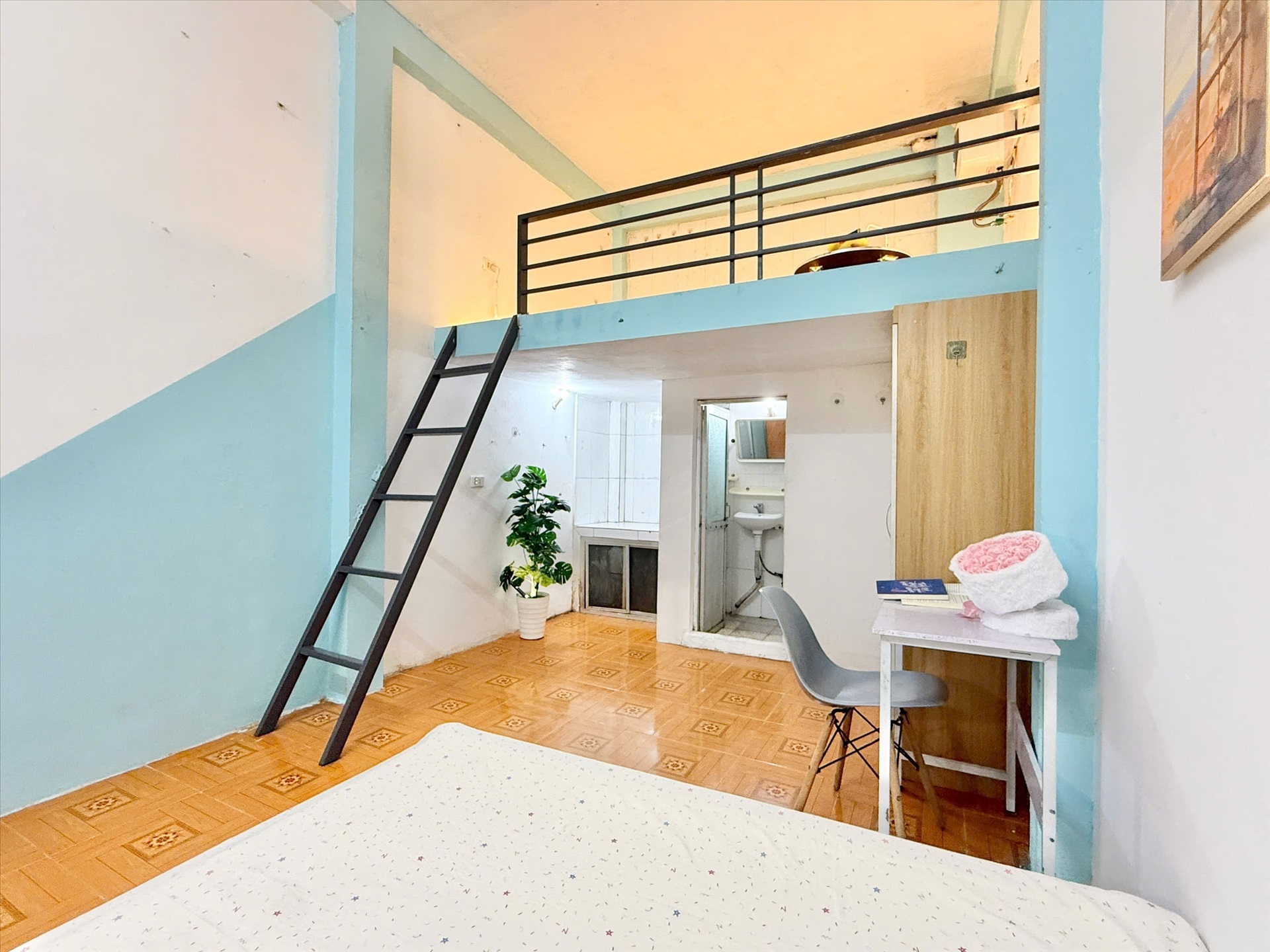 Phòng trọ Studio 25m2 tại Time House 6 Cổ Nhuế - Bắc Từ Liêm - Phòng khách