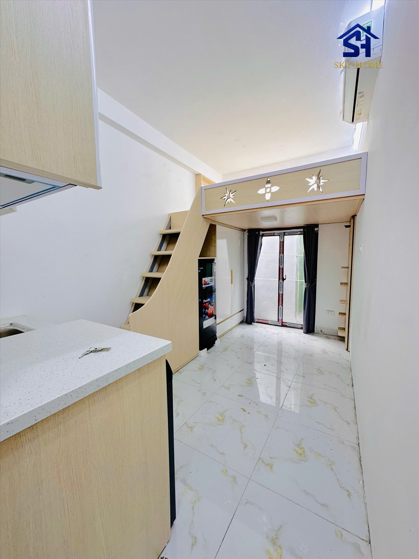 Phòng trọ Duplex 20m2 tại Friends Team 1 Trần Phú - Hà Đông - Phòng khách