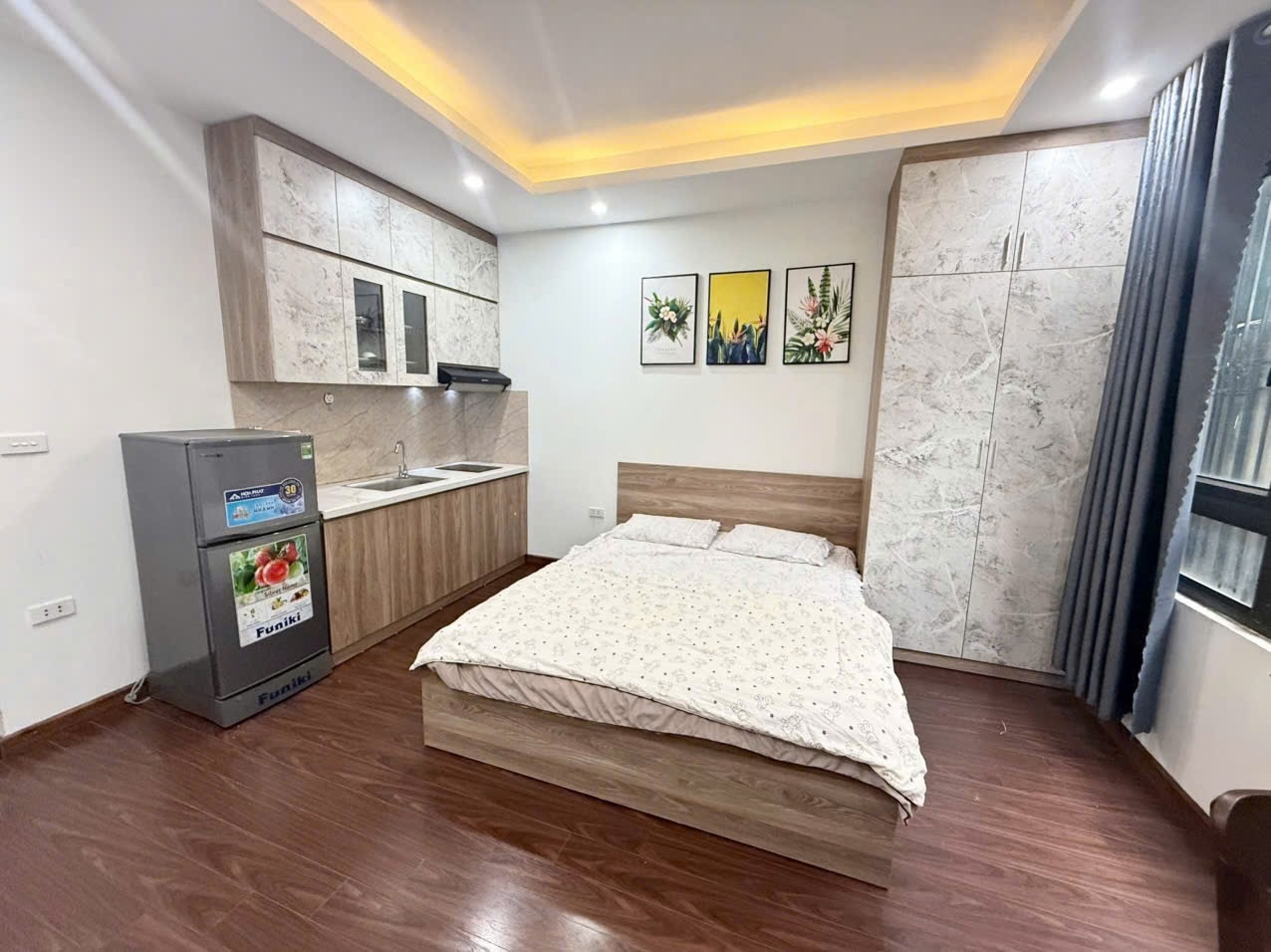 Phòng trọ Studio 25m2 tại Freinds Team Vũ Tông Phan - Thanh Xuân - Phòng ngủ