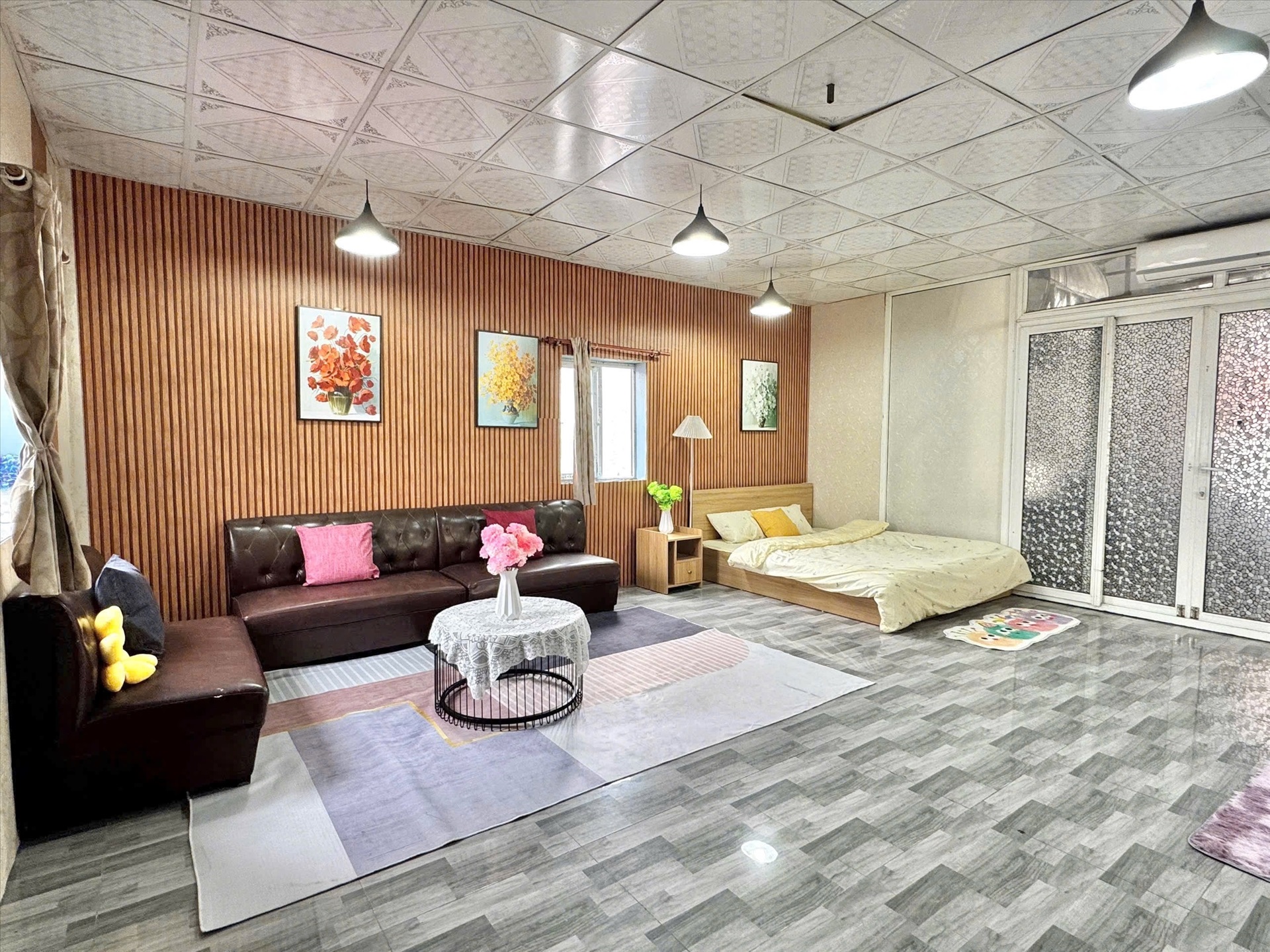 Phòng trọ Studio 50m2 tại Timehouse Lê Đức Thọ - Nam Từ Liêm - Phòng khách