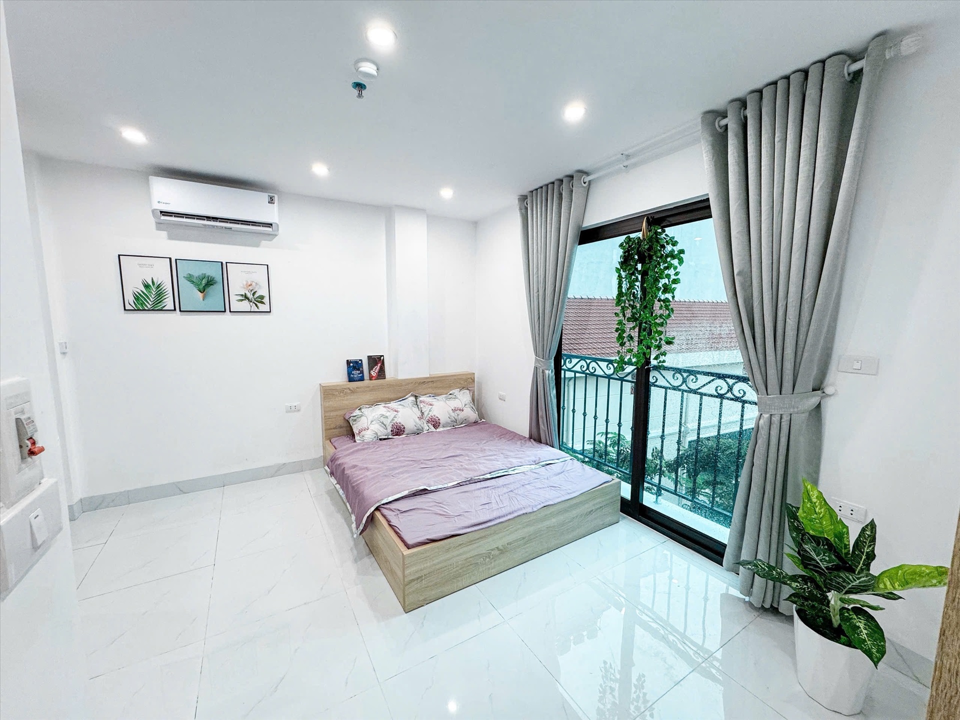 Phòng trọ Studio 25m2 tại Friends Team Chính Kinh - Thanh Xuân - Phòng ngủ