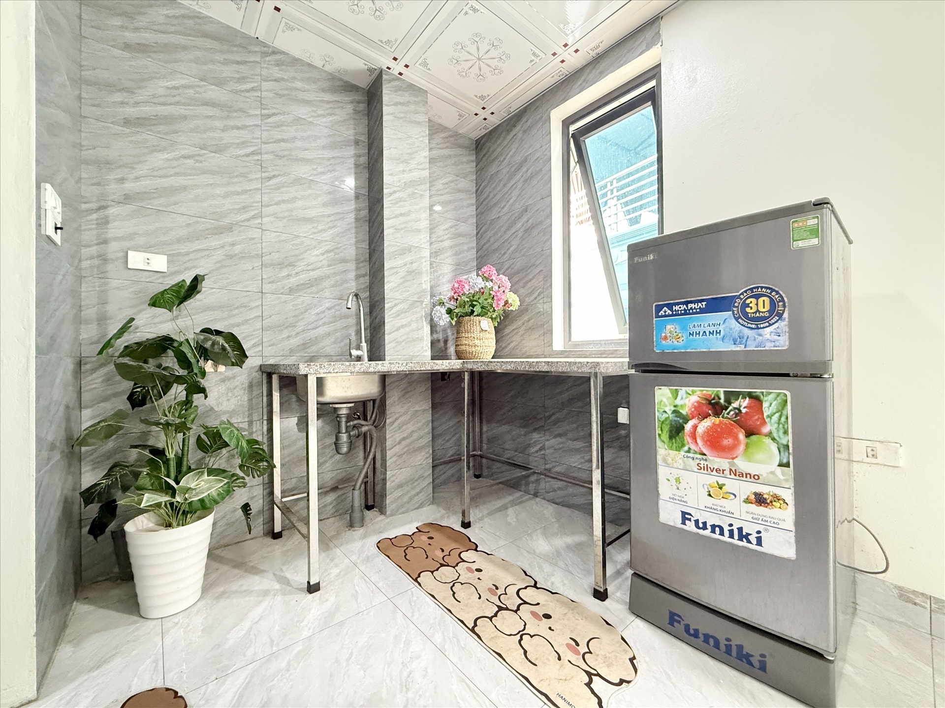Phòng trọ Studio 25m2 tại Time House 2 Cầu Diễn - Bắc Từ Liêm - Phòng bếp