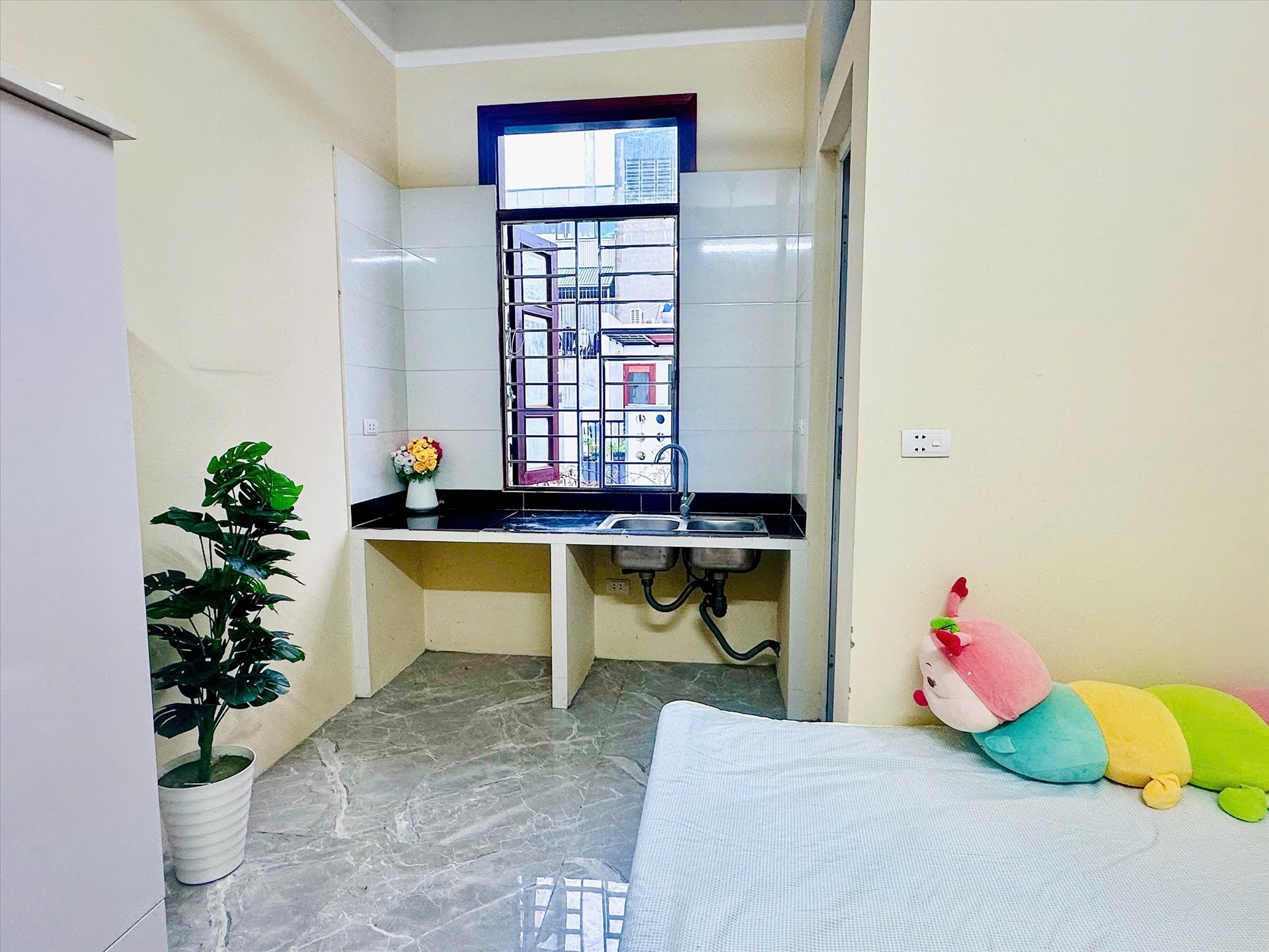 Phòng trọ Studio 25m2 tại Timehouse 3 Phú Diễn - Bắc Từ Liêm - Phòng bếp