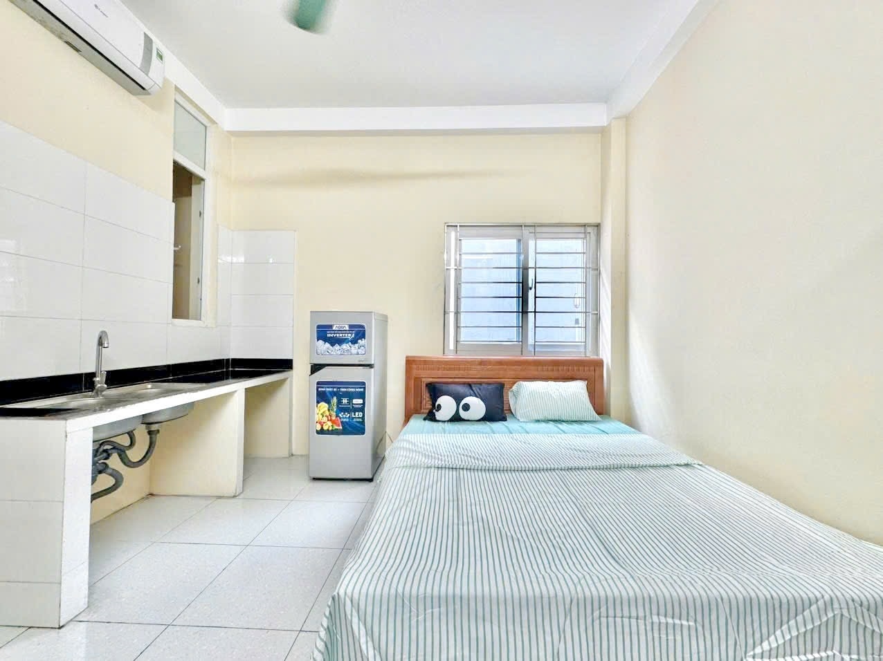Phòng trọ Studio 25m2 tại Timehouse 3 Phú Diễn - Bắc Từ Liêm - Phòng ngủ