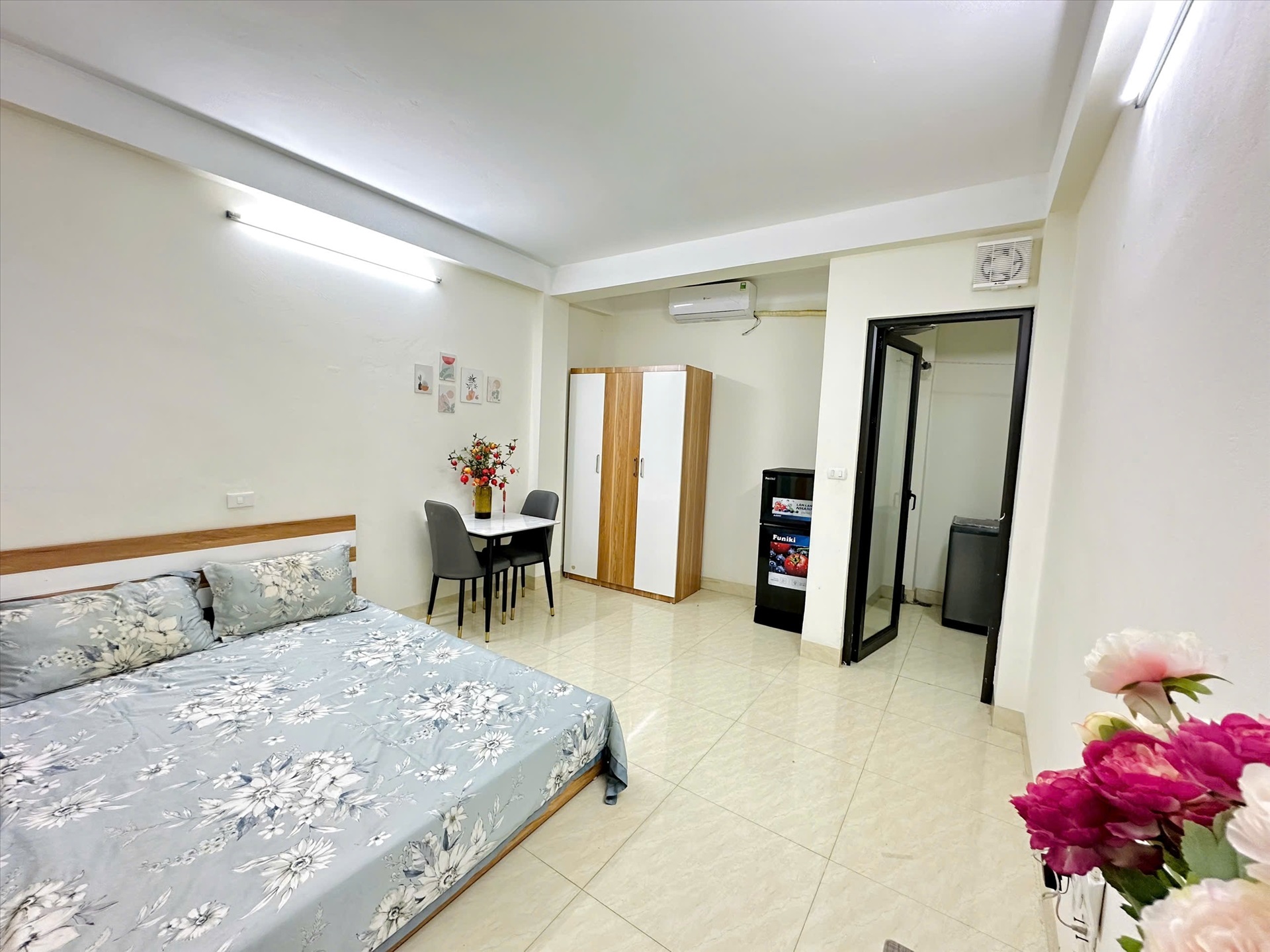 Phòng trọ Studio 28m2 tại TT House 1 Dịch Vọng Hậu - Cầu Giấy - Phòng ngủ