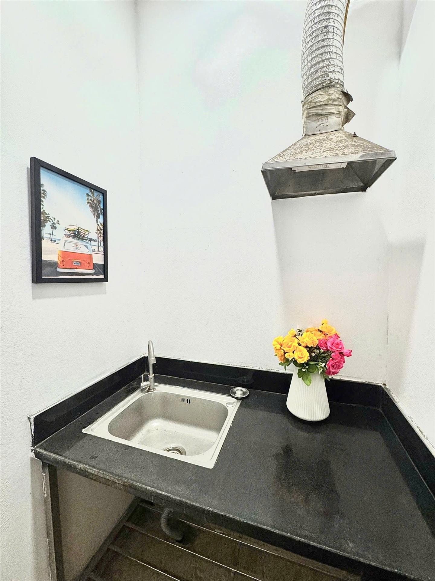 Phòng trọ Studio 25m2 tại Timehouse Lê Đức Thọ - Nam Từ Liêm - Phòng bếp