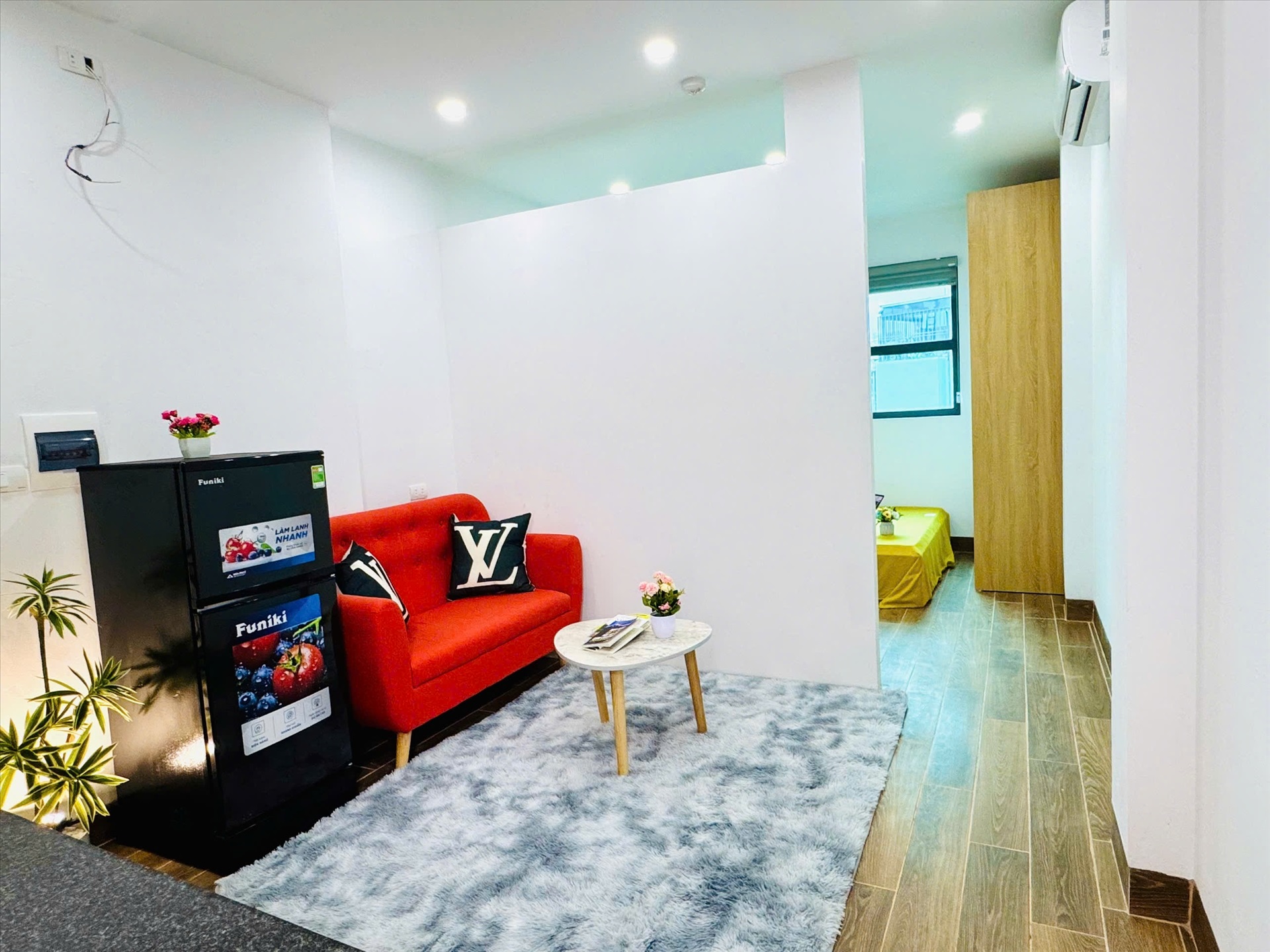 Phòng trọ 1 Phòng ngủ 25m2 tại Vihome Plus Lê Quang Đạo - Nam Từ Liêm - Phòng khách