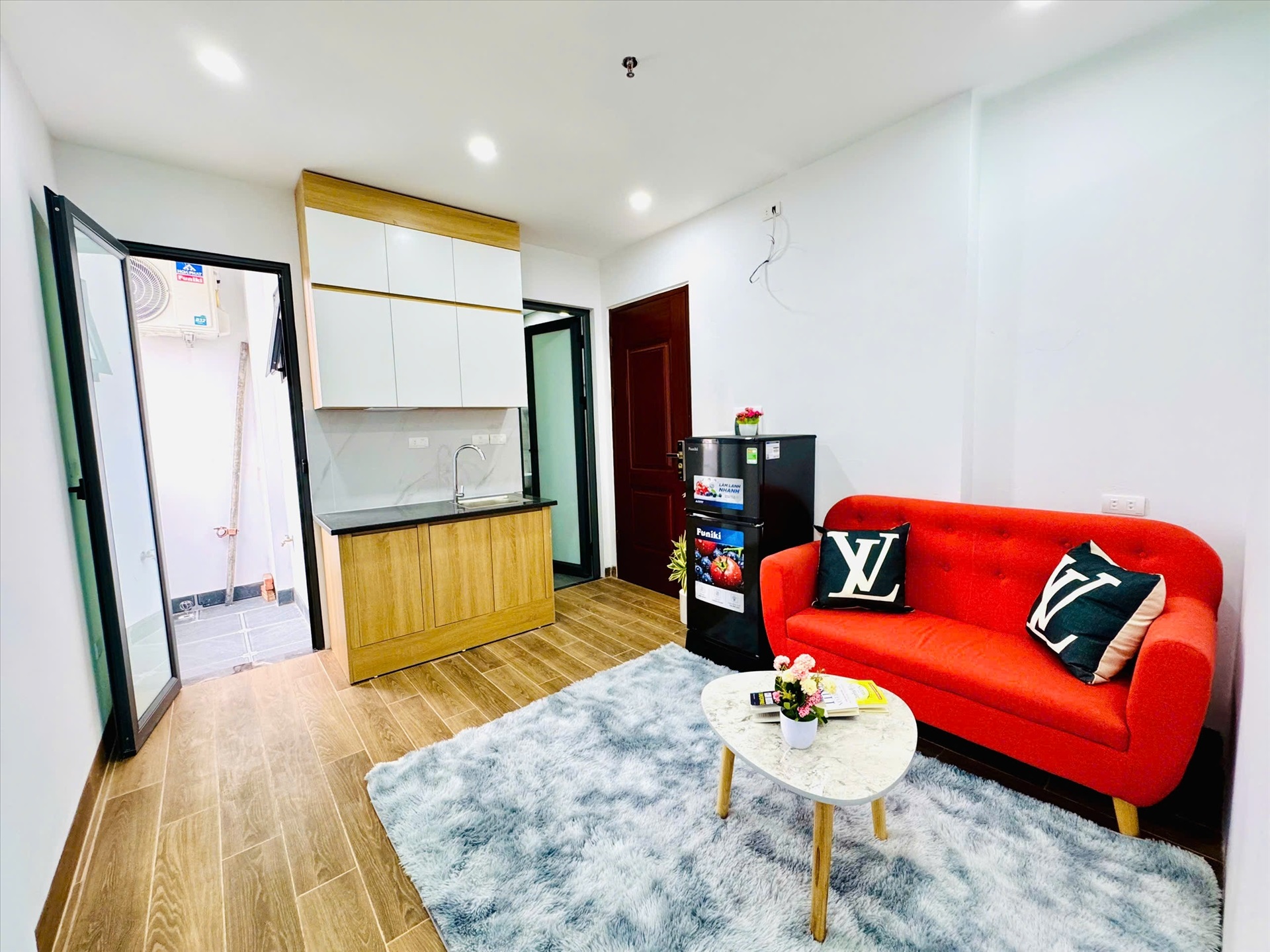 Phòng trọ 1 Phòng ngủ 25m2 tại Vihome Plus Lê Quang Đạo - Nam Từ Liêm - Phòng khách