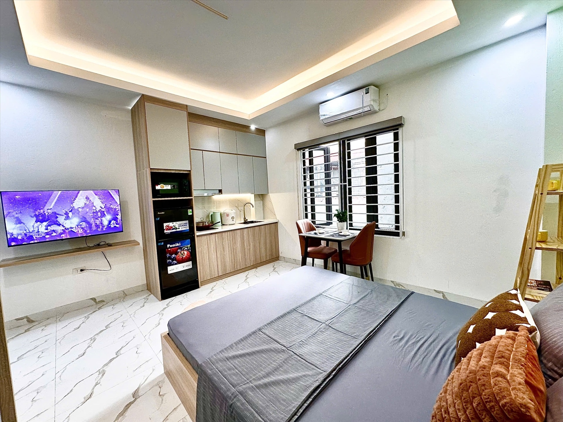 Phòng trọ Studio 20m2 tại Blue Homes Thụy Khuê - Tây Hồ - Phòng bếp