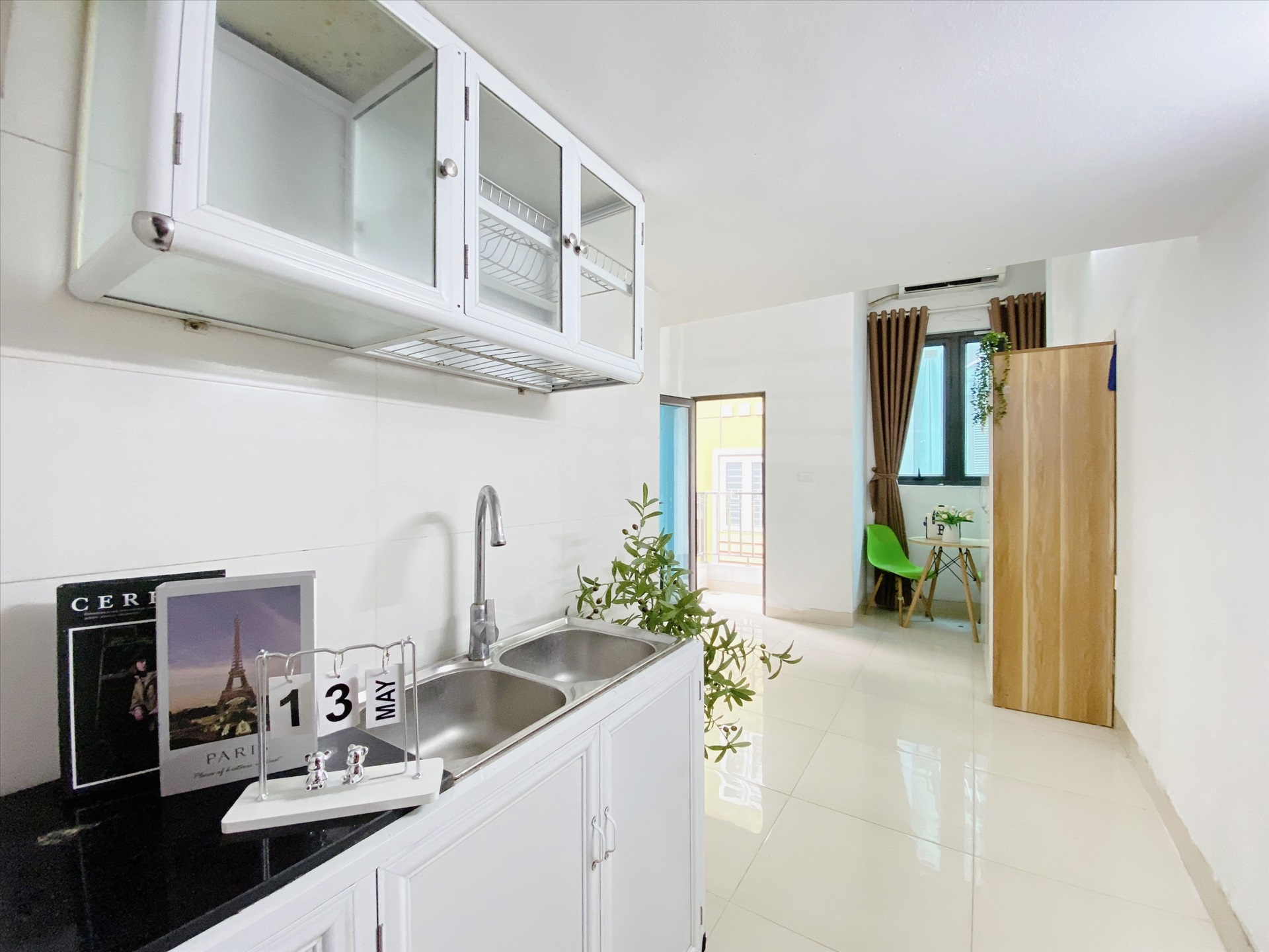 Phòng trọ Duplex 20m2 tại Suha Home Trần Thái Tông - Cầu Giấy - Phòng bếp