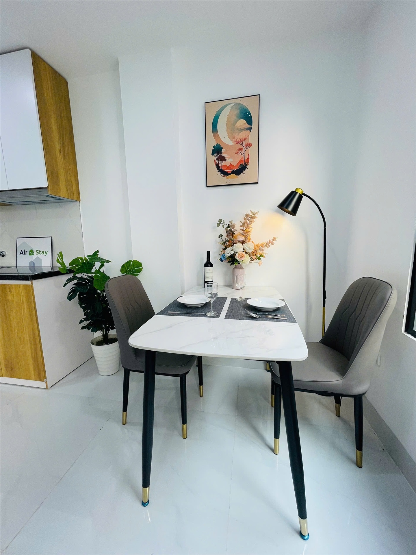 Phòng trọ Studio 35m2 tại Airstay Minh Khai - Hai Bà Trưng  - Phòng bếp