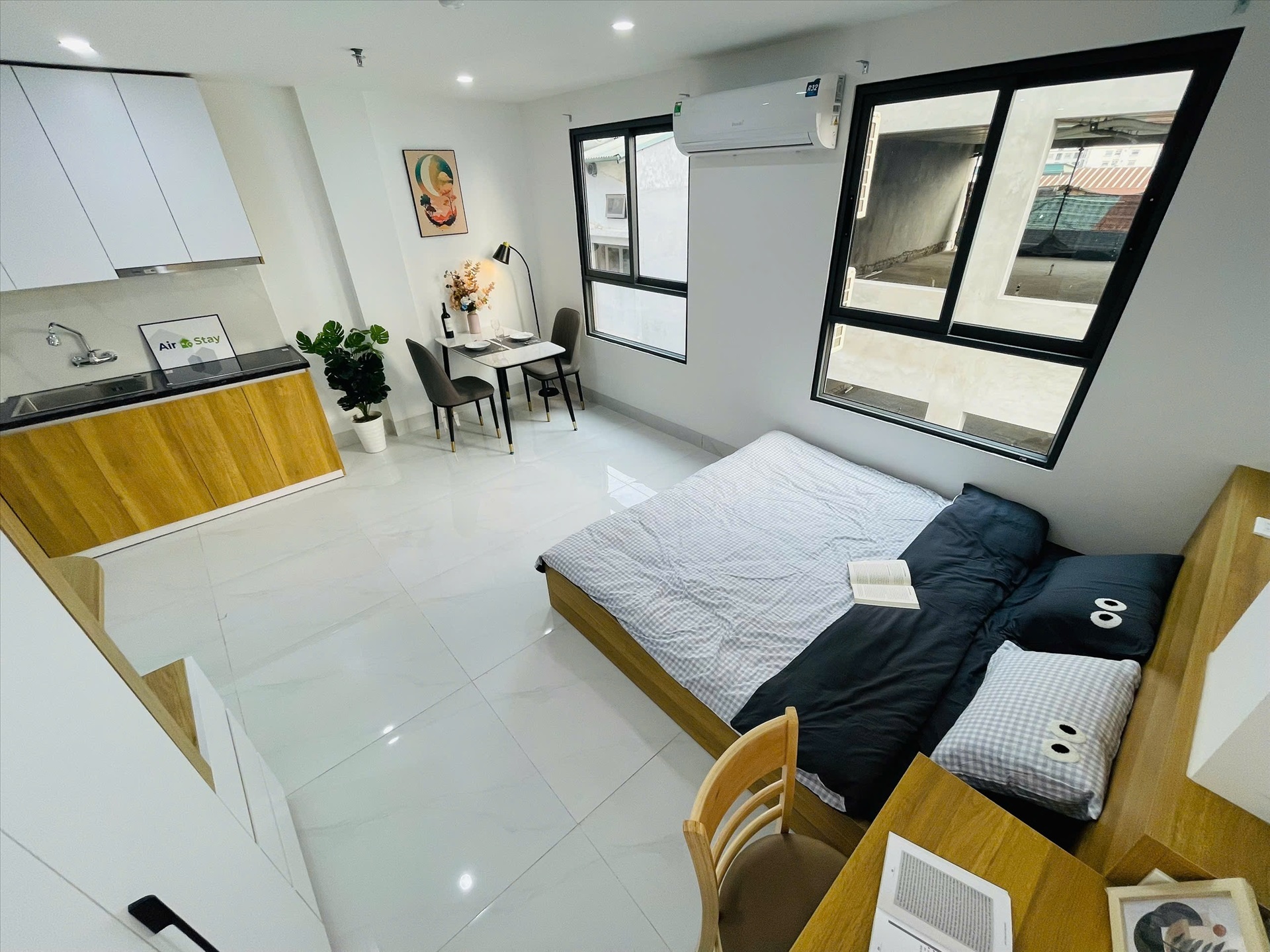 Phòng trọ Studio 35m2 tại Airstay Minh Khai - Hai Bà Trưng  - Phòng ngủ