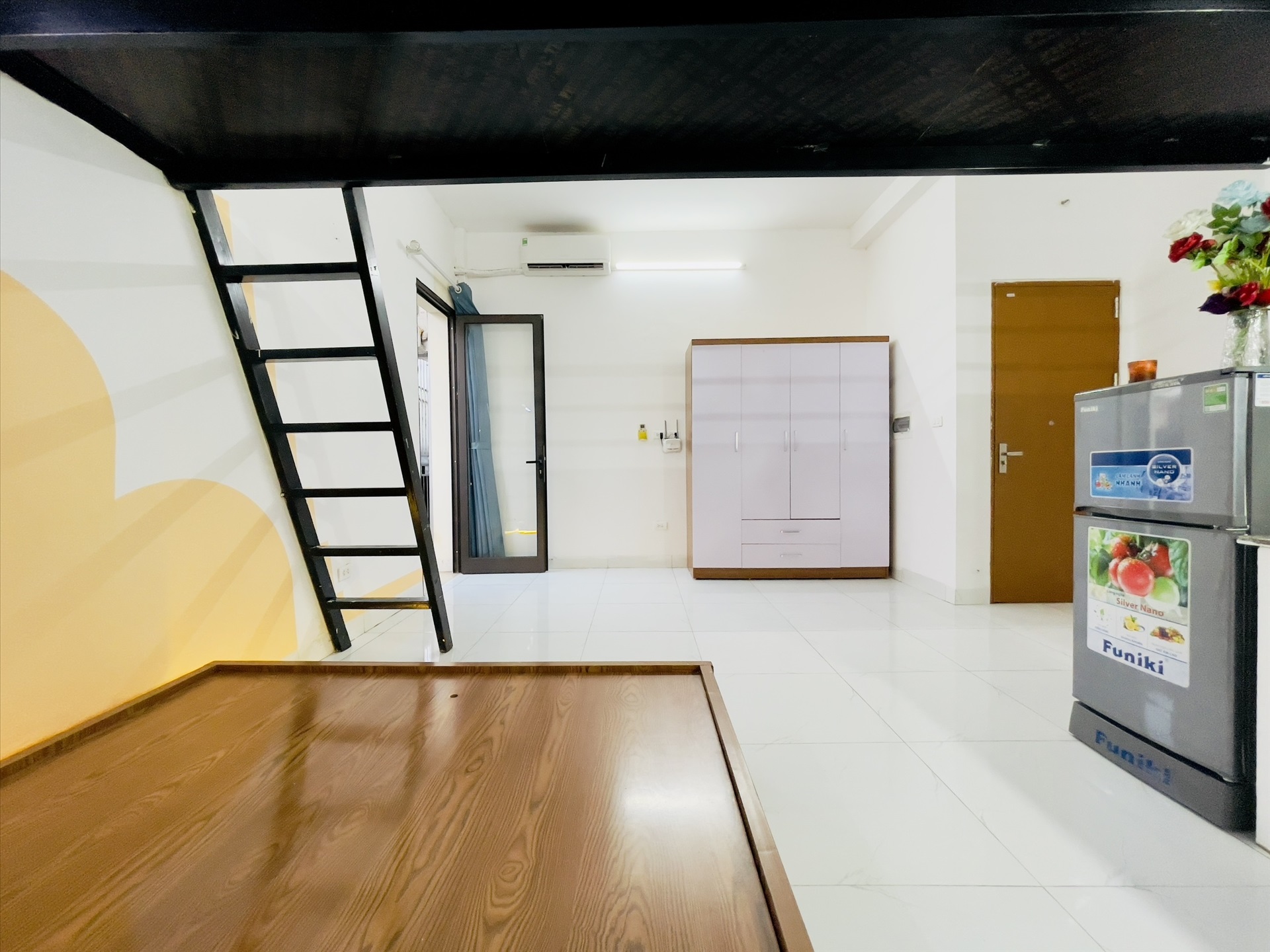 Phòng trọ Studio 35m2 tại Salahomes Kim Giang - Hoàng Mai - Phòng ngủ