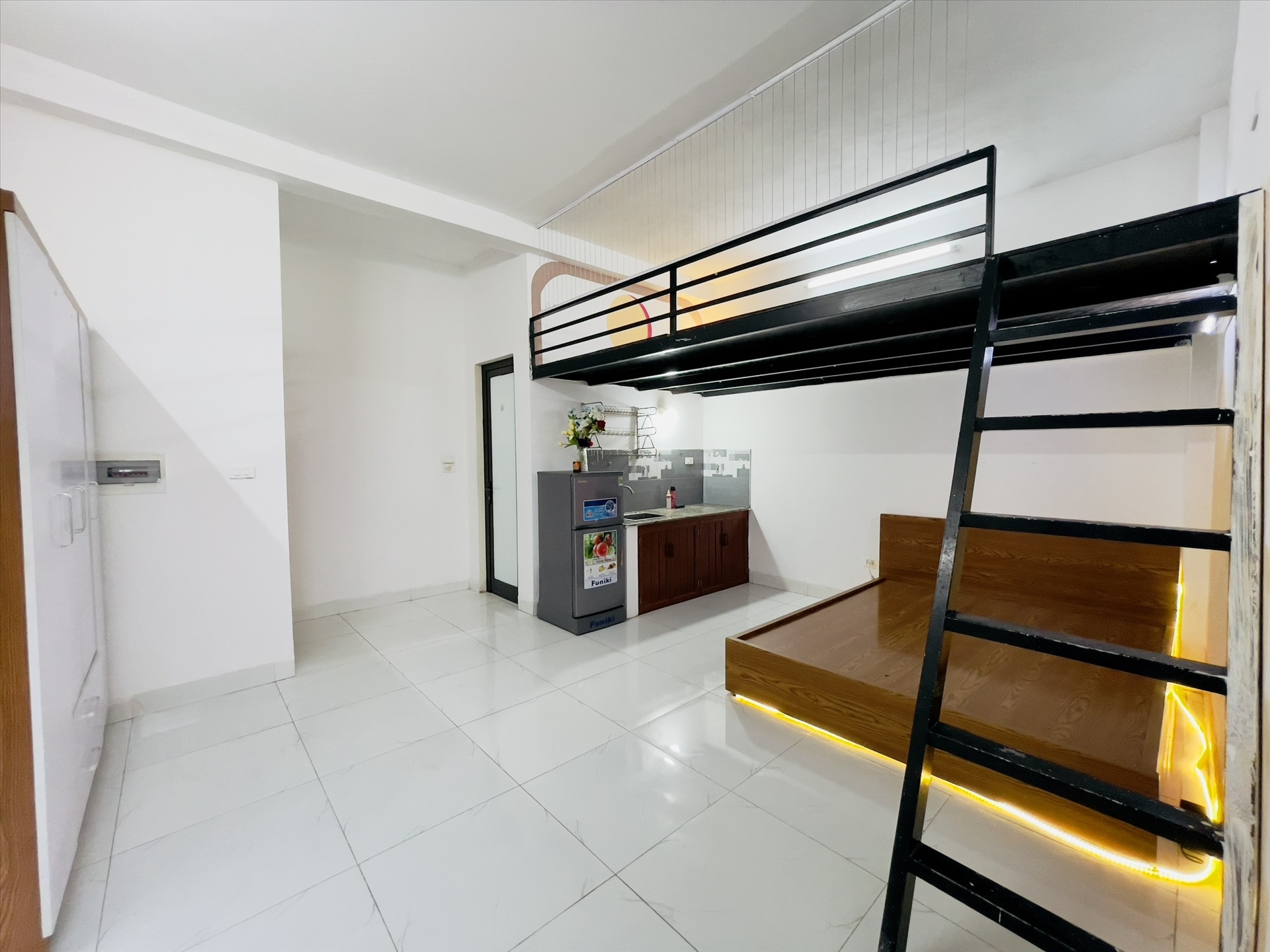Phòng trọ Studio 35m2 tại Salahomes Kim Giang - Hoàng Mai - Phòng ngủ
