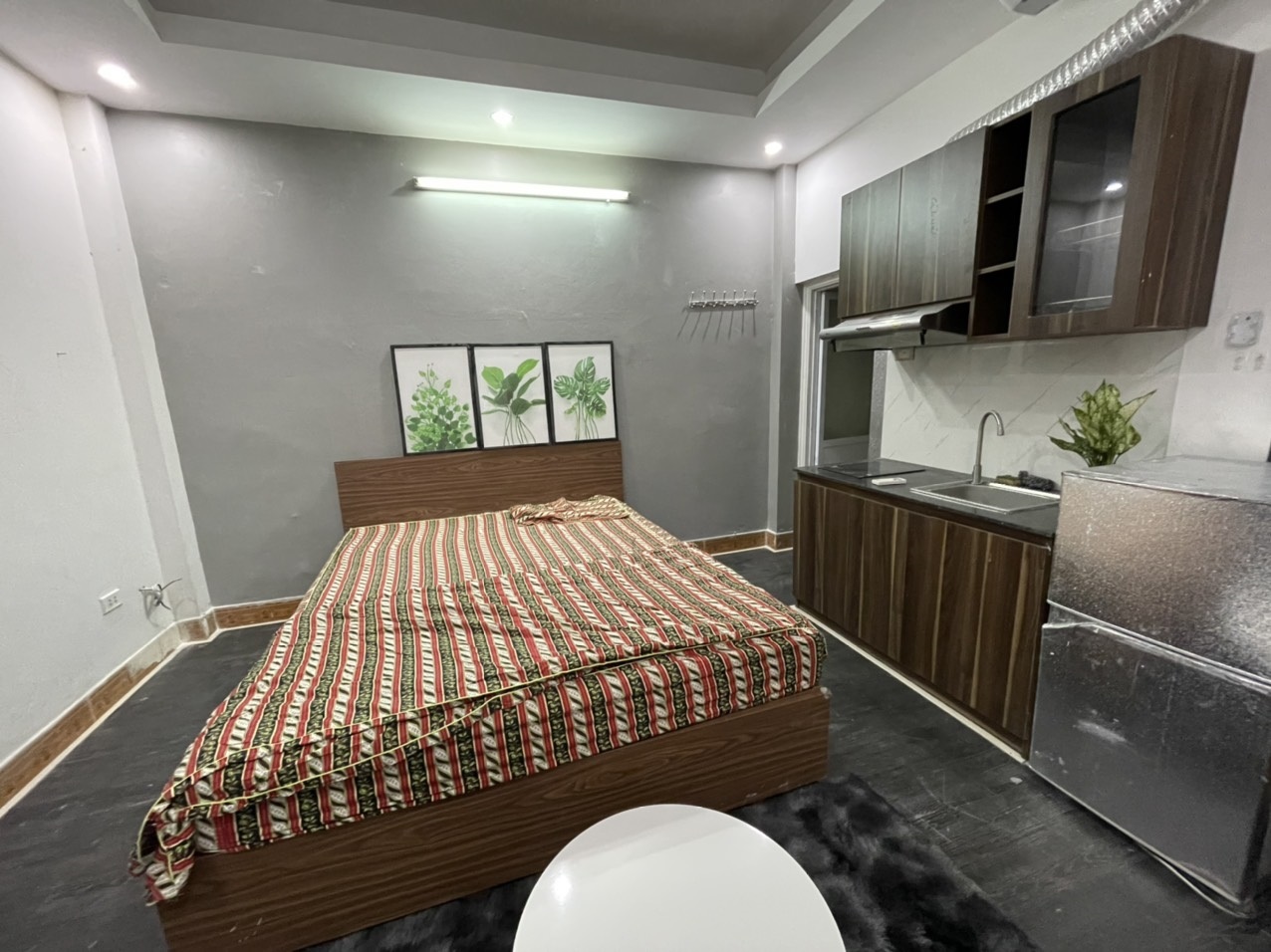 Phòng trọ Studio 30m2 tại Sunny Apartment Quan Nhân - Thanh Xuân - Phòng ngủ