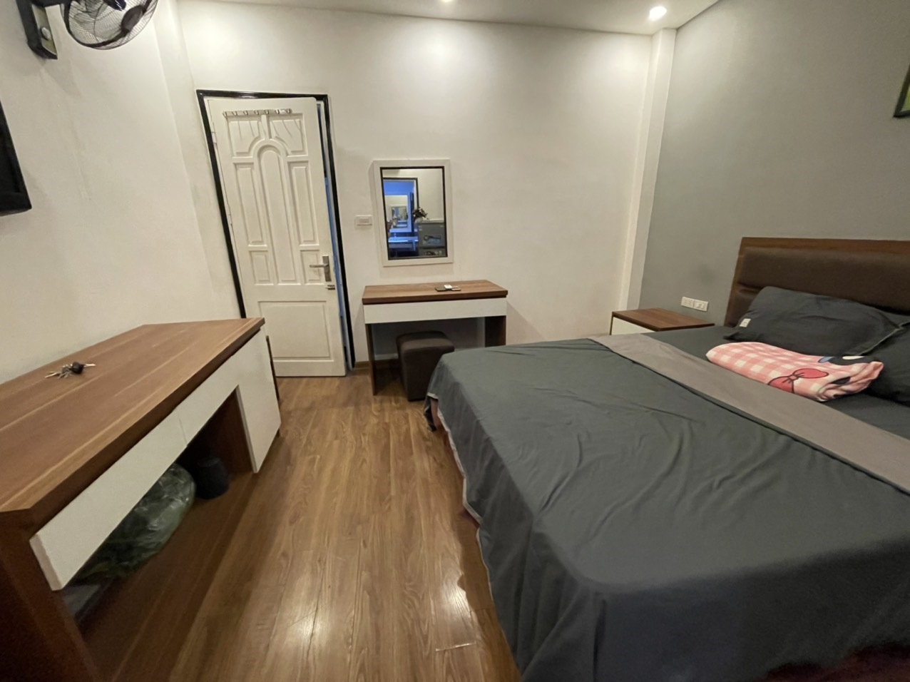 Phòng trọ Studio 25m2 tại Sunny Apartment Trần Duy Hưng - Cầu Giấy - Phòng ngủ