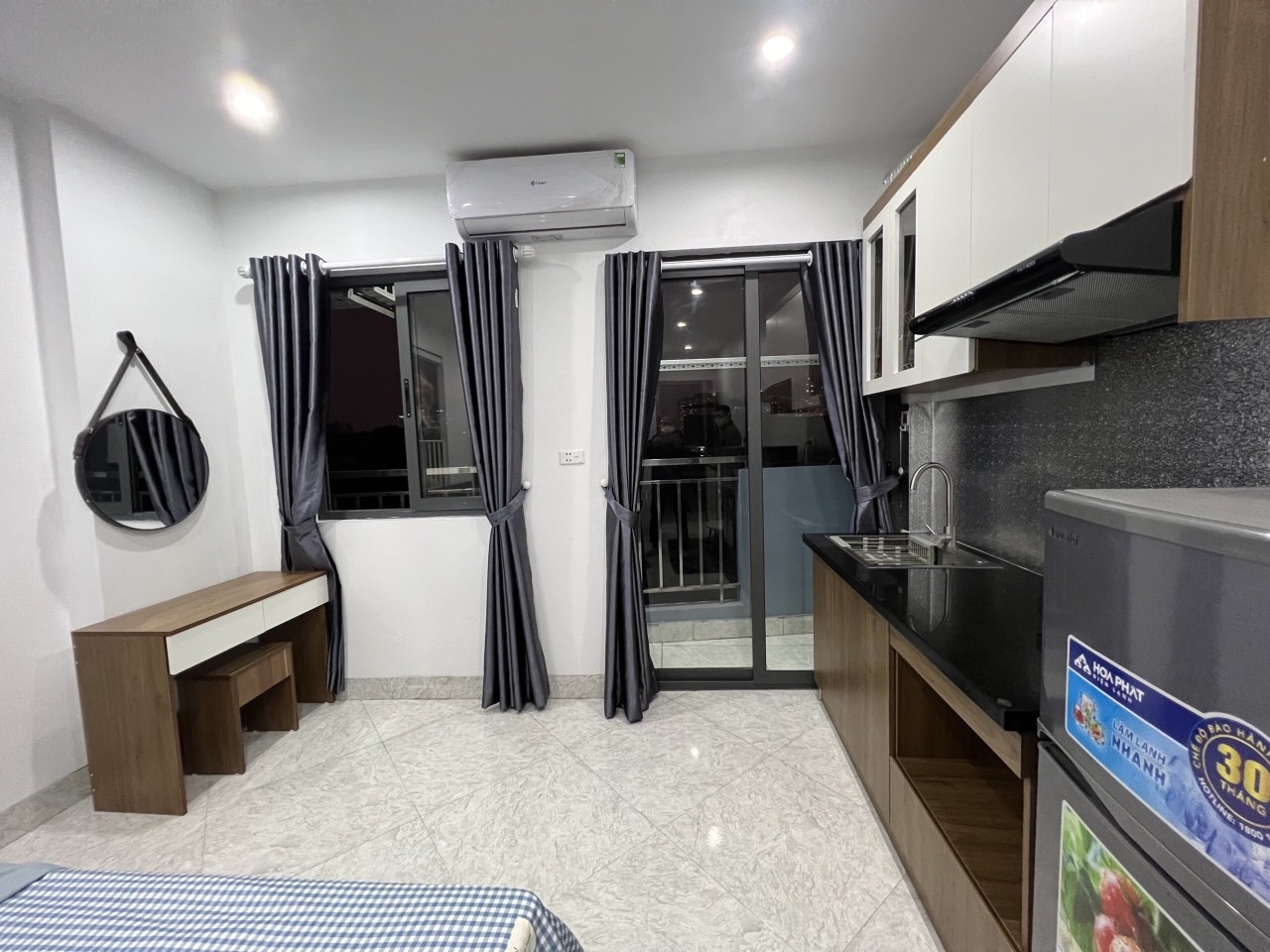 Phòng trọ Studio 30m2 tại Sunny Apartment Quan Nhân - Thanh Xuân - Phòng bếp