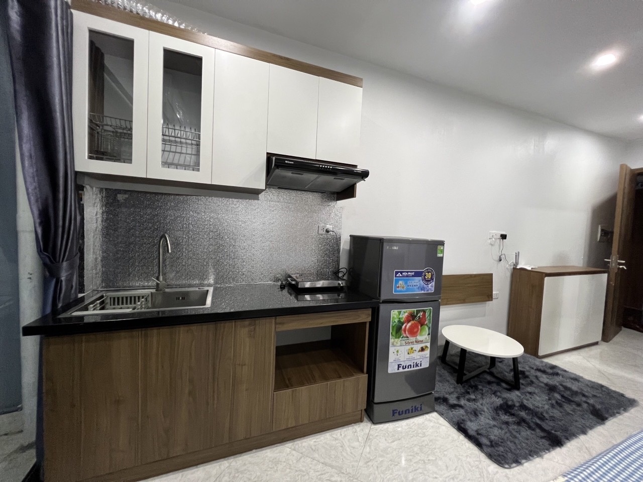 Phòng trọ Studio 30m2 tại Sunny Apartment Quan Nhân - Thanh Xuân - Phòng bếp