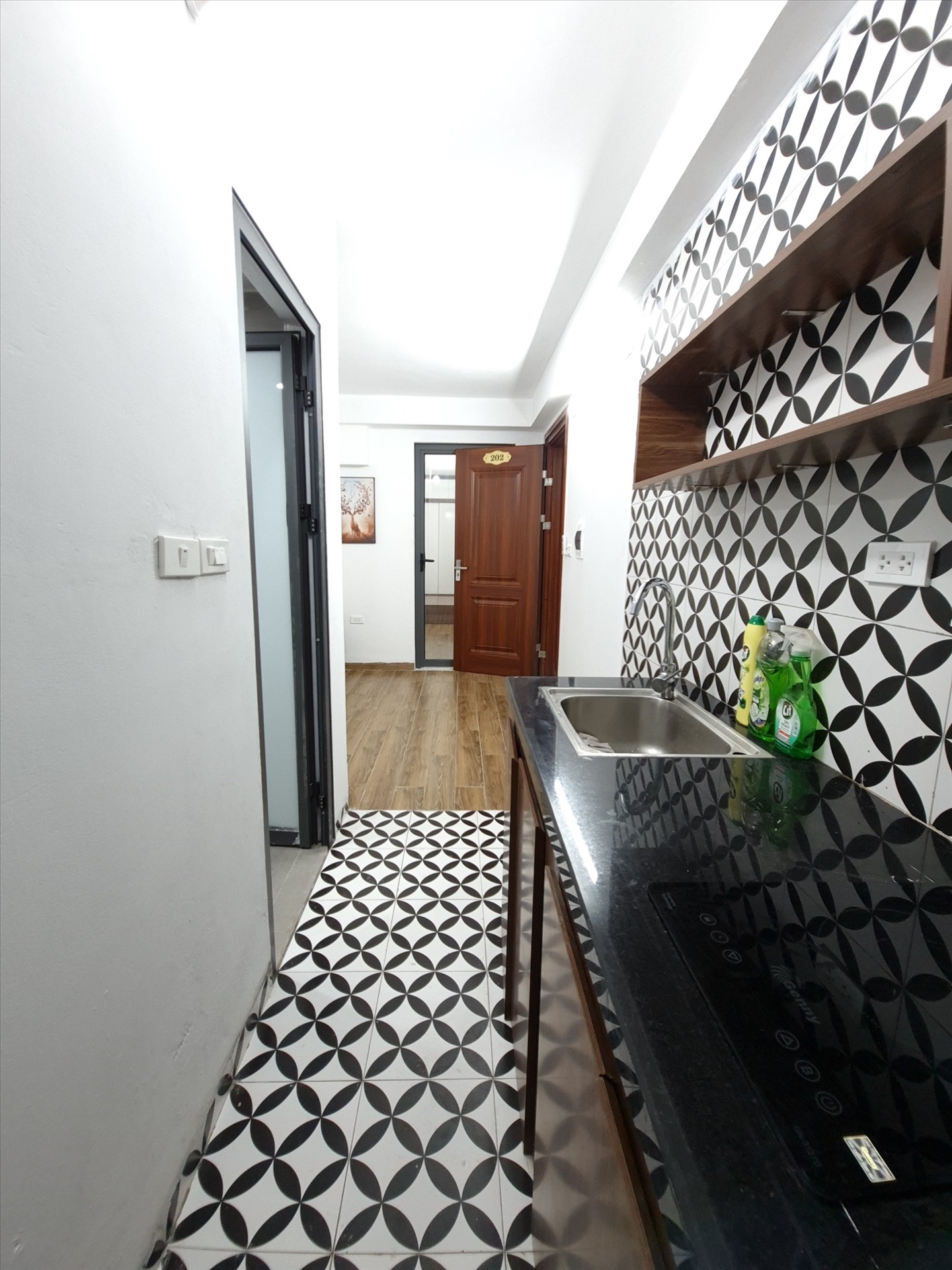 Phòng trọ 1 Phòng ngủ 42m2 tại Salahomes Vũ Tông Phan - Thanh Xuân - Phòng bếp