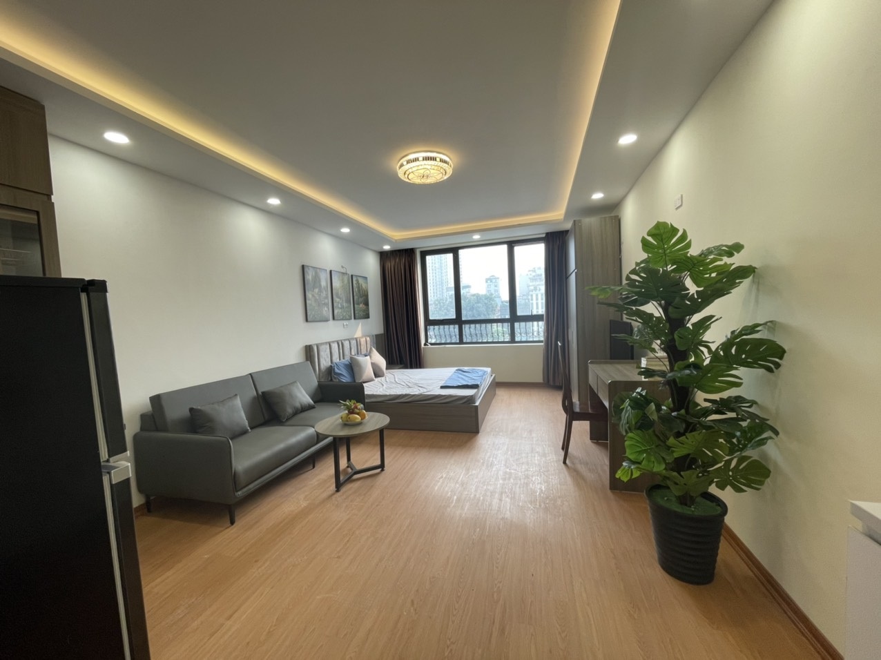 Phòng trọ Studio 40m2 tại Sunny Apartment Nguyễn Khang - Cầu Giấy - Phòng khách