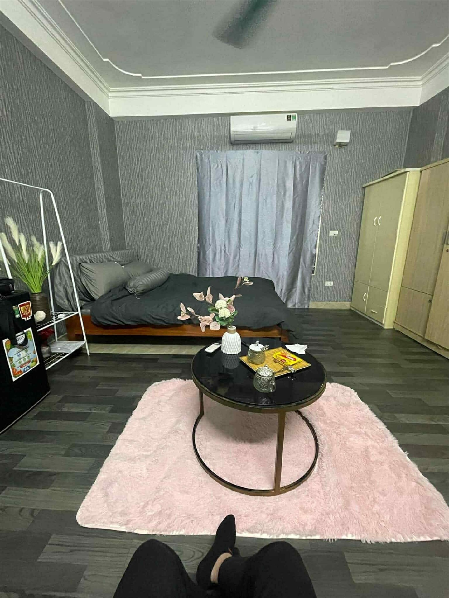 Phòng trọ Studio 30m2 tại TA Home Trần Điền - Thanh Xuân - Phòng ngủ