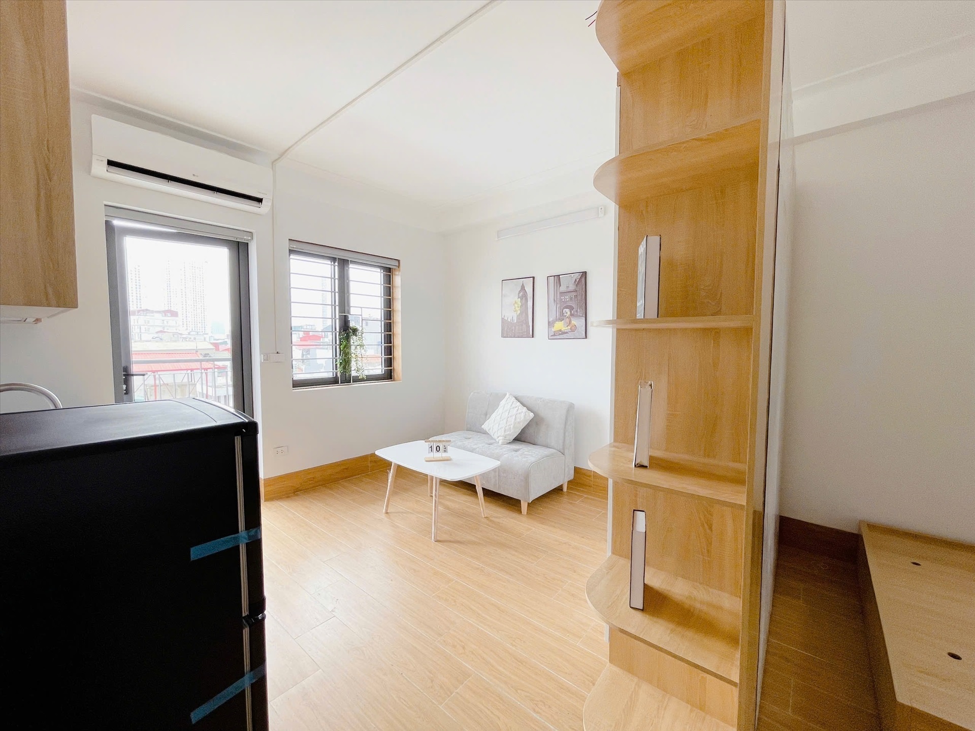 Phòng trọ 1 Phòng ngủ 45m2 tại Suha Home 1 Nhân Hòa - Thanh Xuân - Phòng khách
