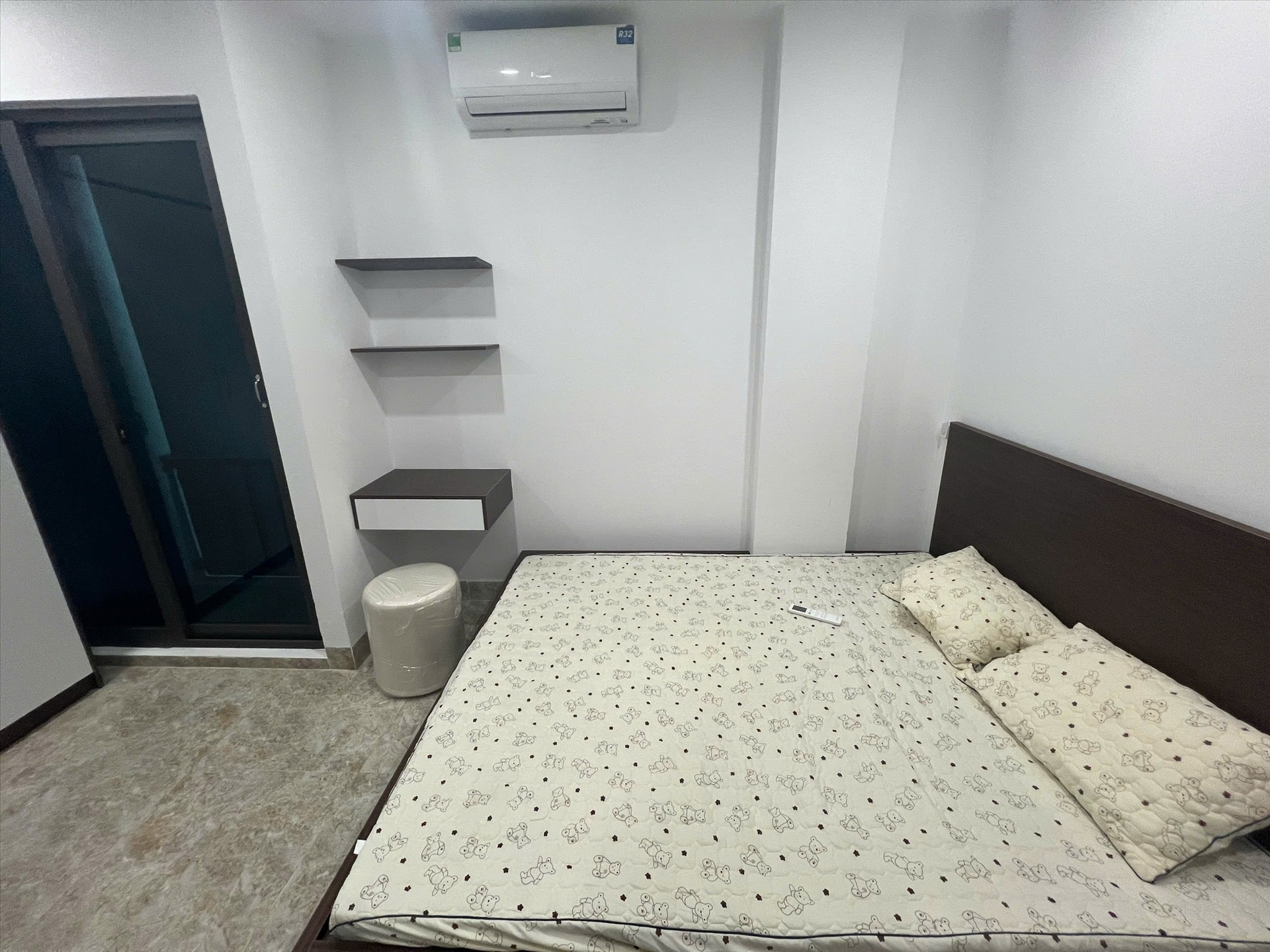Phòng trọ Studio 25m2 tại NV Home Hào Nam - Đống Đa - Phòng ngủ