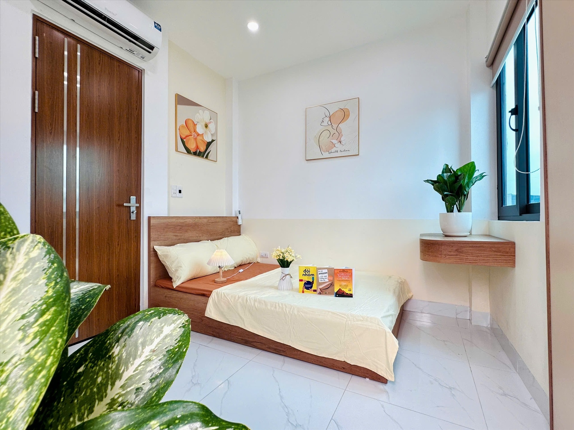 Phòng trọ Studio 20m2 tại Suha Home Tam Trinh - Hoàng Mai - Phòng ngủ
