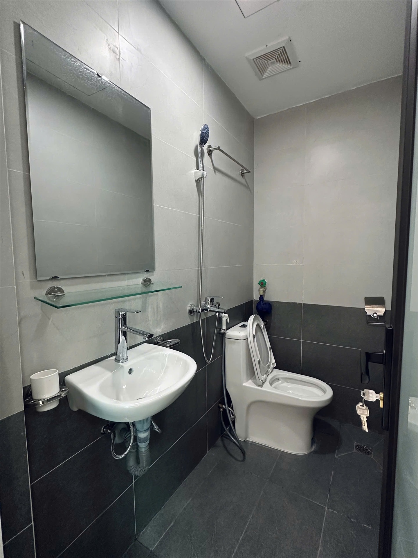 Phòng trọ Studio 20m2 tại Suha Home Tam Trinh - Hoàng Mai - Phòng tắm