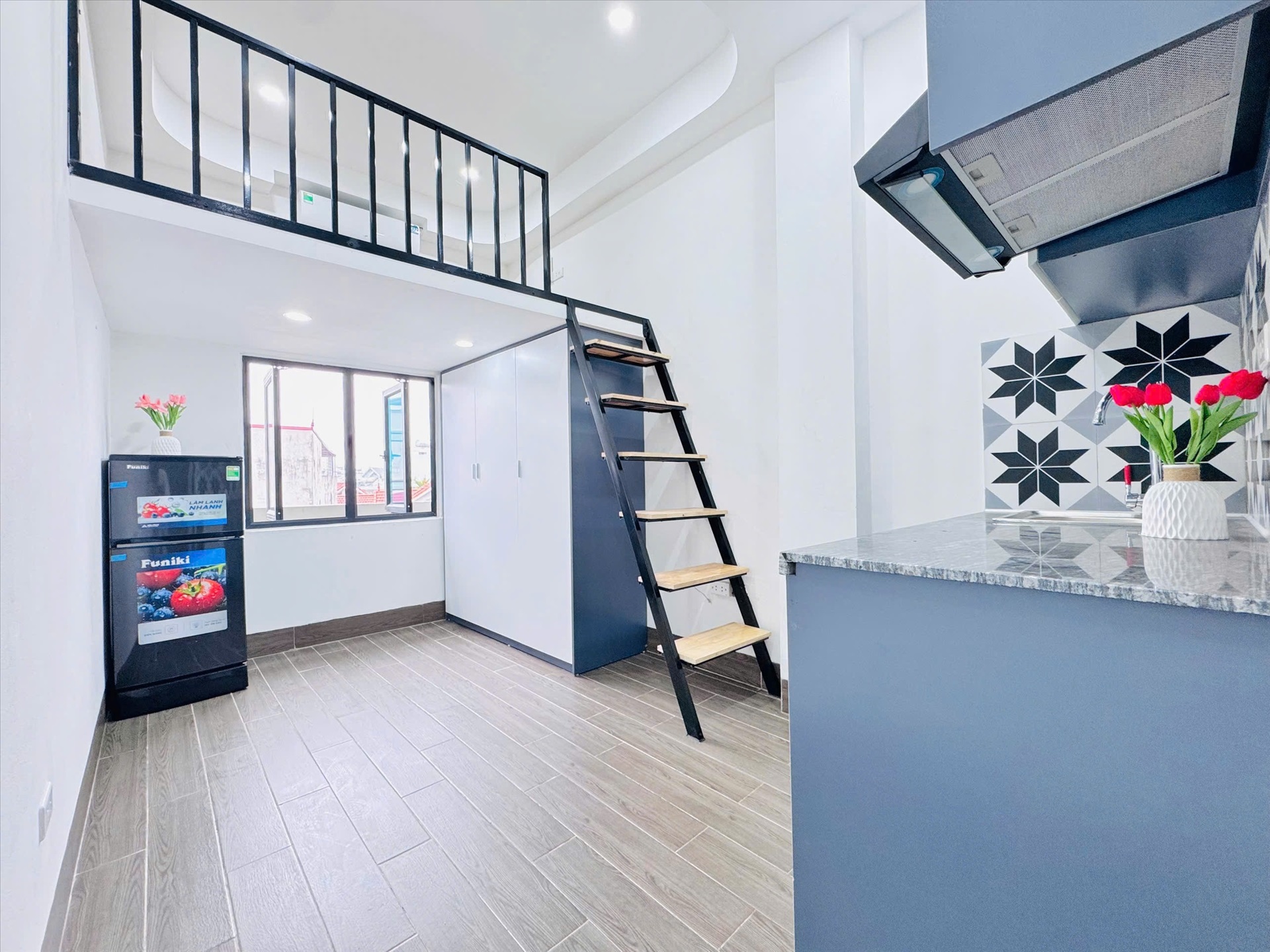 Phòng trọ Duplex 20m2 tại Johome Tu Hoàng - Nam Từ Liêm - Phòng bếp