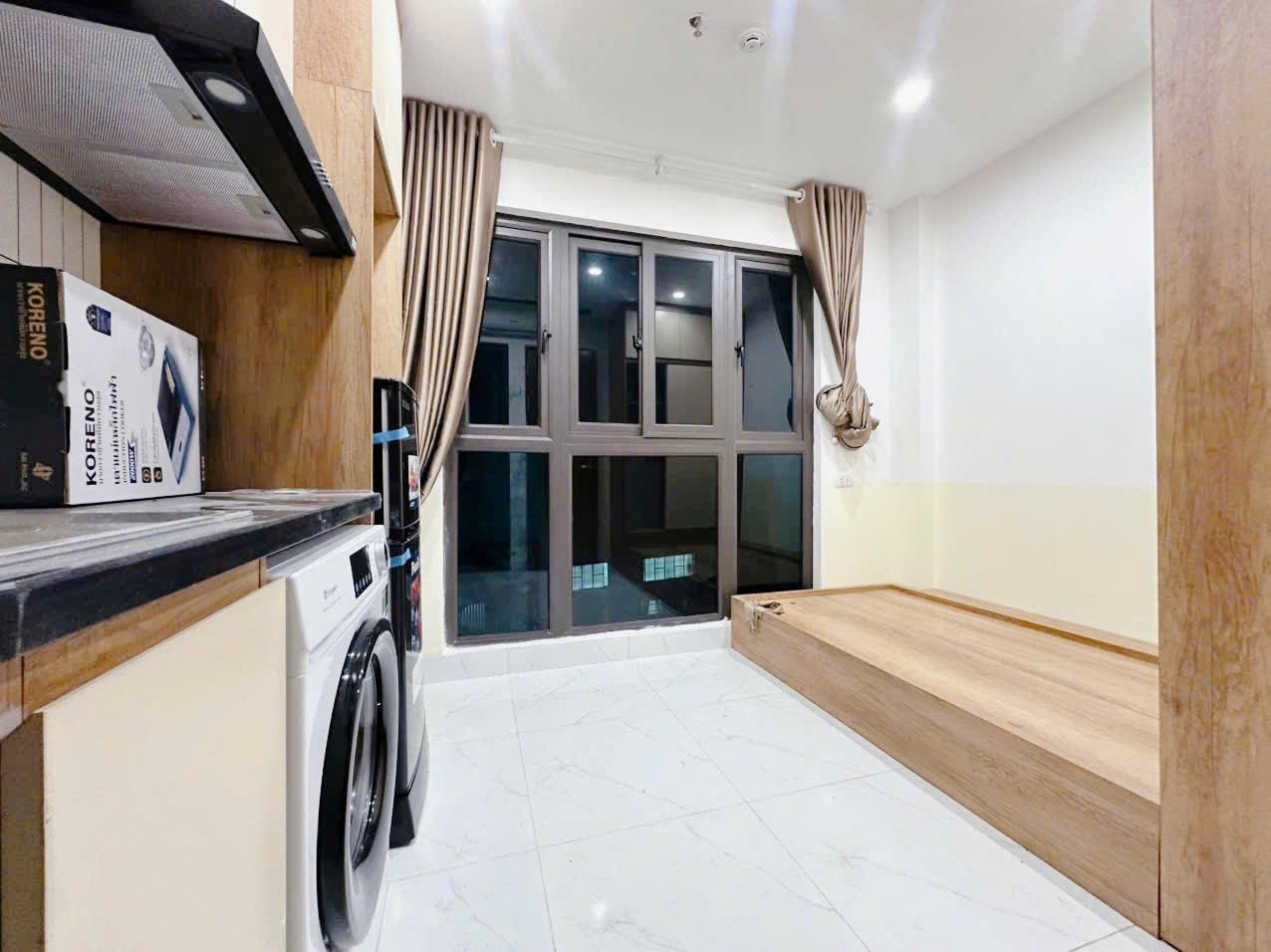 Phòng trọ Studio 20m2 tại Suha Home Tam Trinh - Hoàng Mai - Phòng khách