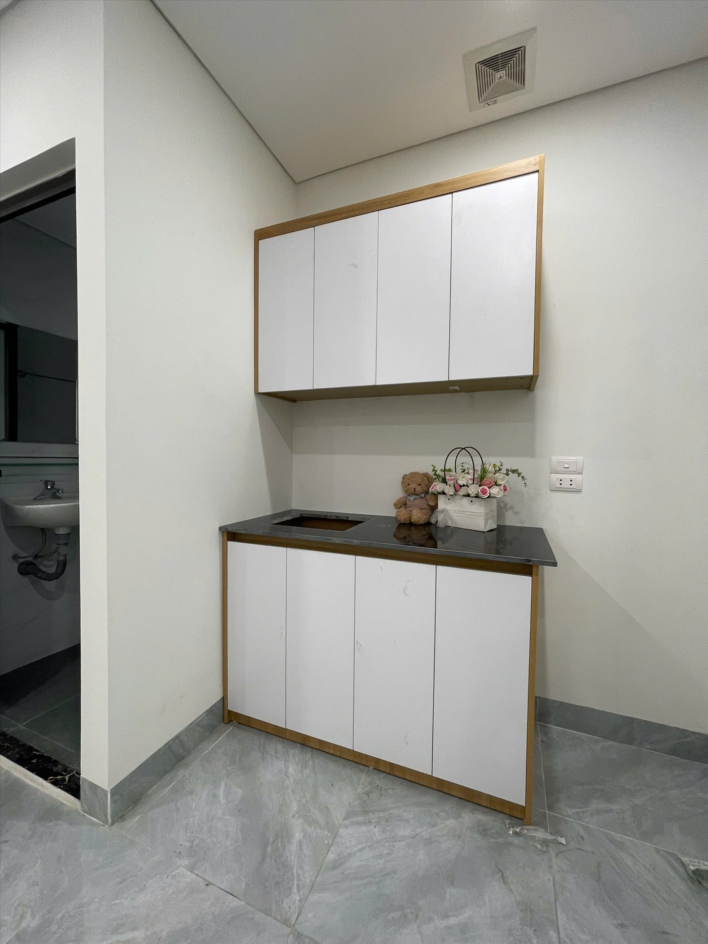 Phòng trọ Studio 35m2 tại Friends Team Kim Giang - Hoàng Mai - Phòng bếp