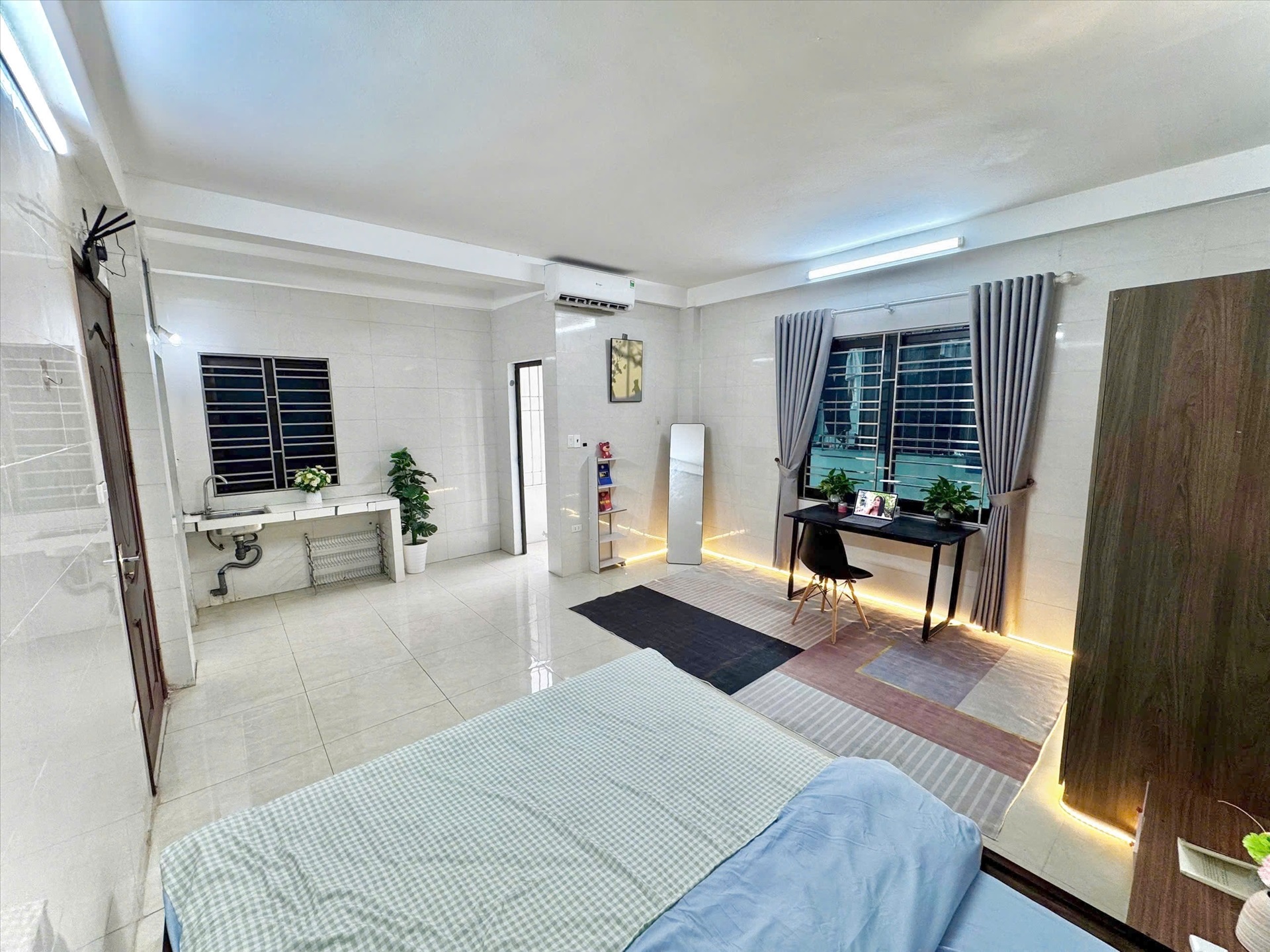 Phòng trọ Studio 25m2 tại Time House 4 Cầu Diễn - Bắc Từ Liêm - Phòng khách