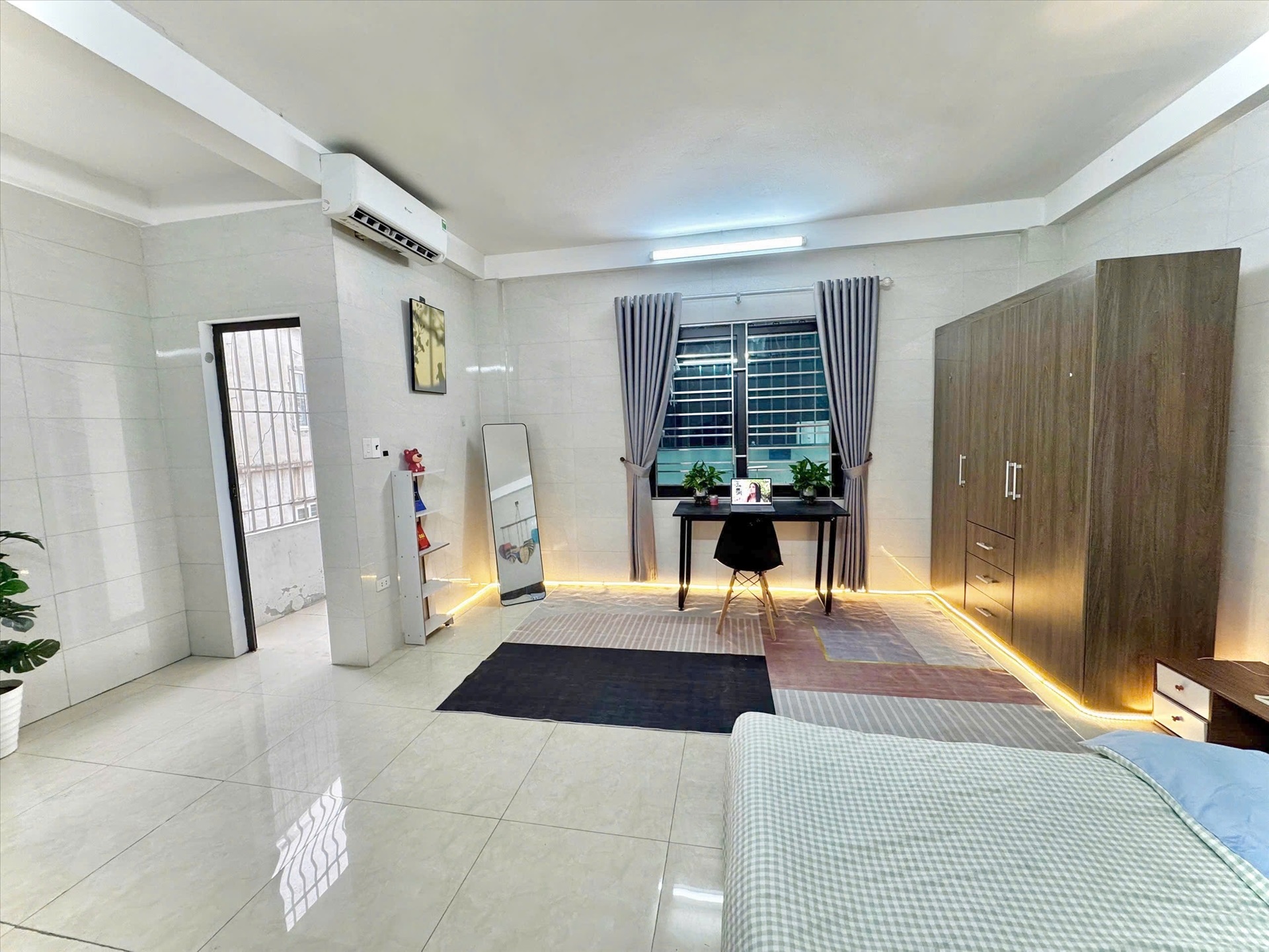 Phòng trọ Studio 25m2 tại Time House 4 Cầu Diễn - Bắc Từ Liêm - Phòng ngủ