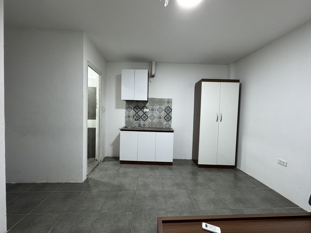 Phòng trọ Studio 20m2 tại NV Home Hoàng An - Đống Đa - Phòng bếp