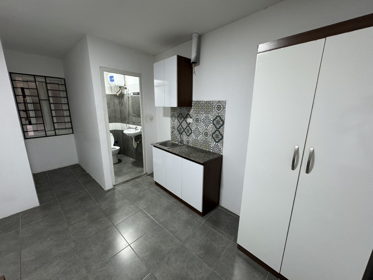 Phòng trọ Studio 20m2 tại NV Home Hoàng An - Đống Đa - Phòng bếp