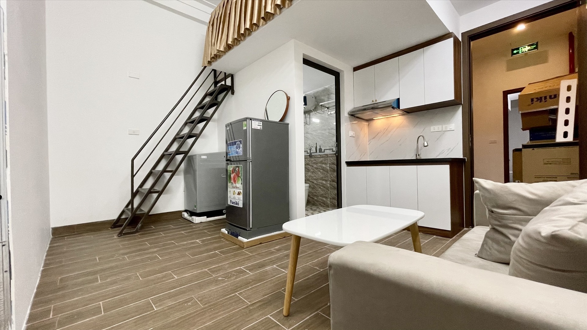 Phòng trọ Duplex 35m2 tại DH House Chính Kinh - Thanh Xuân - Phòng bếp