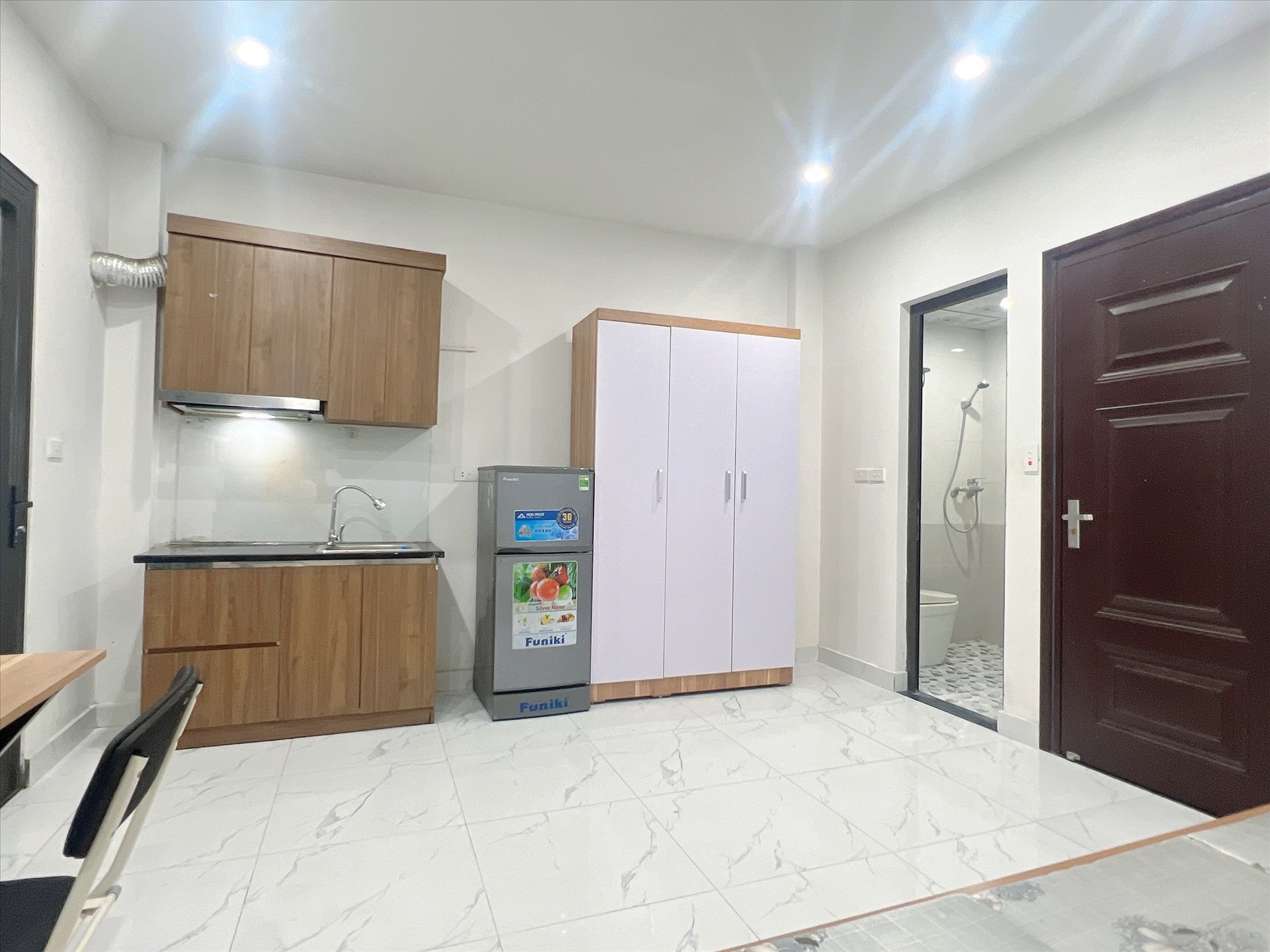 Phòng trọ Studio 30m2 tại AT Home Giảng Võ - Ba Đình - Phòng bếp