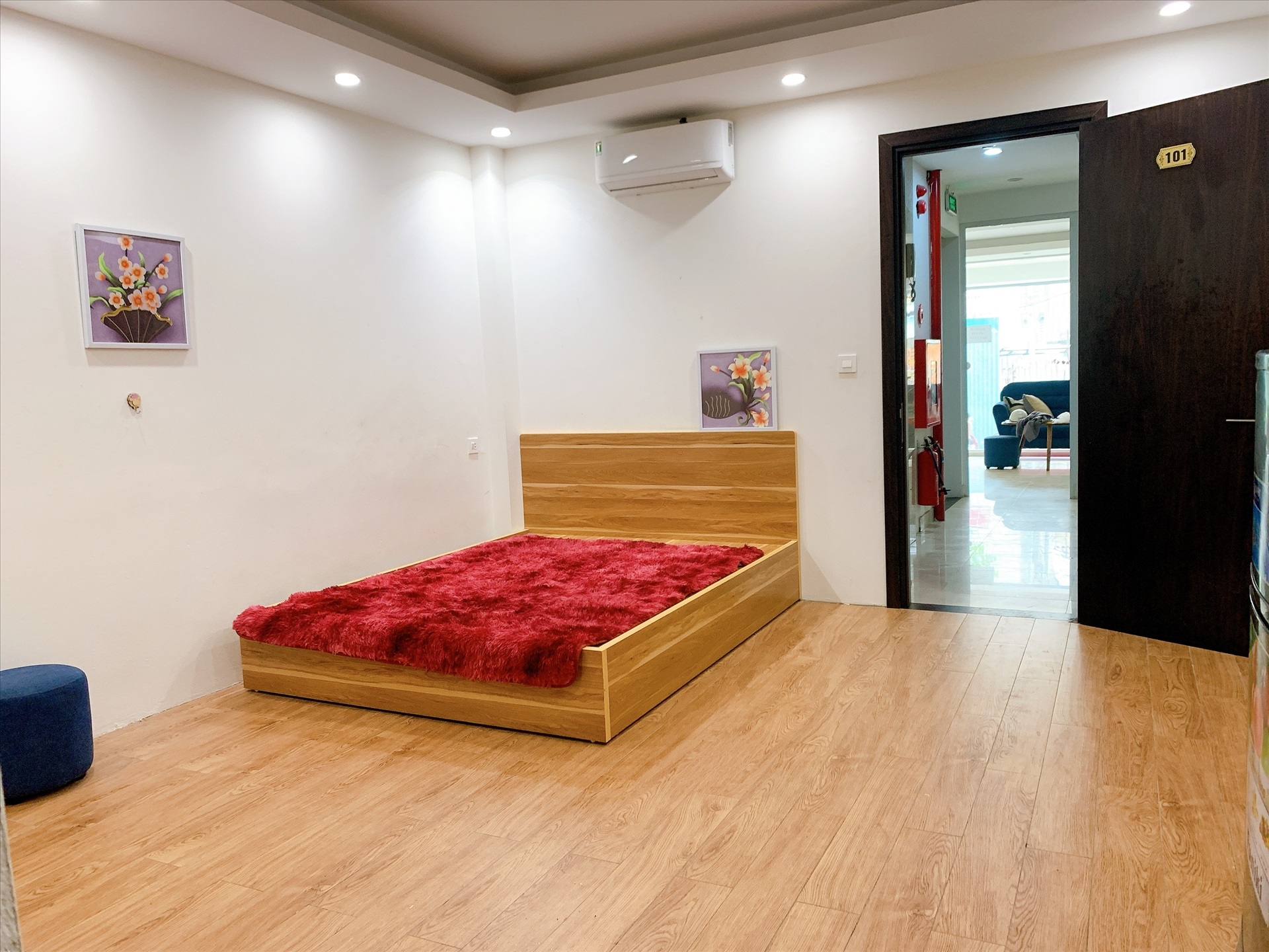 Phòng trọ Studio 25m2 tại AT Home Giang Văn Minh - Ba Đình - Phòng ngủ