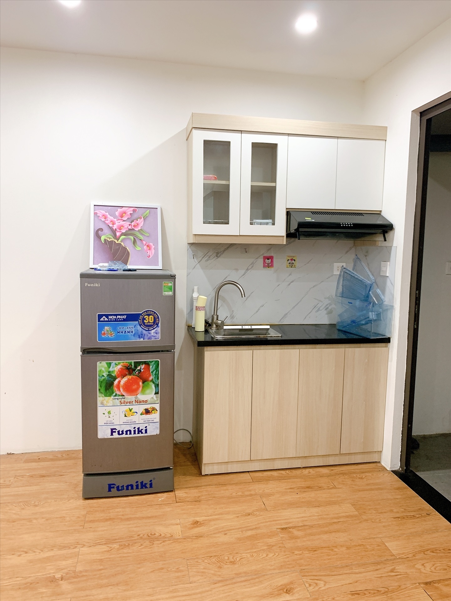 Phòng trọ Studio 25m2 tại AT Home Giang Văn Minh - Ba Đình - Phòng bếp