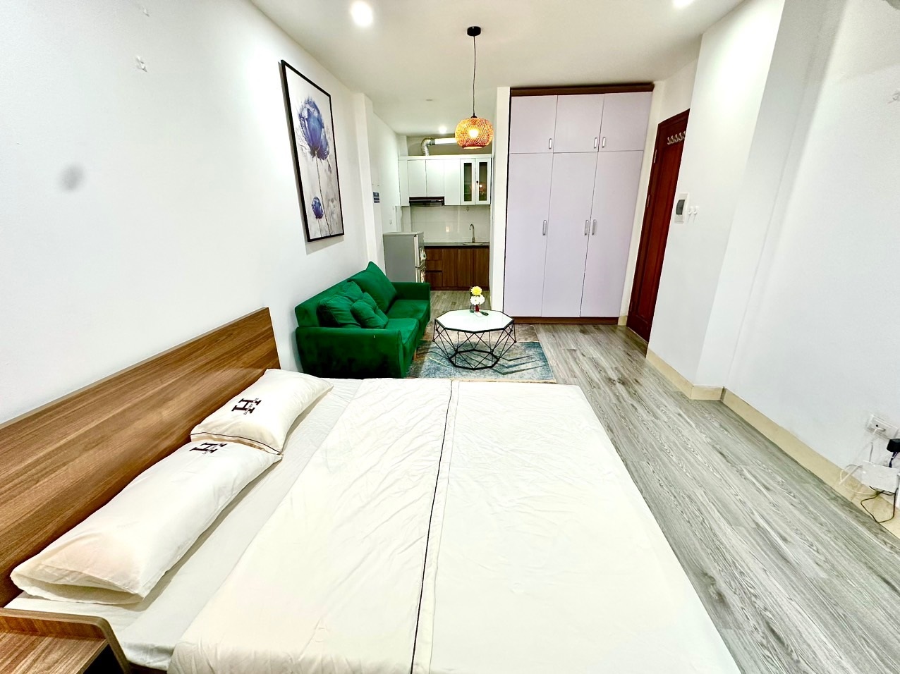 Phòng trọ Studio 30m2 tại DT Apartment Nguyễn Ngọc Vũ - Cầu Giấy - Phòng ngủ