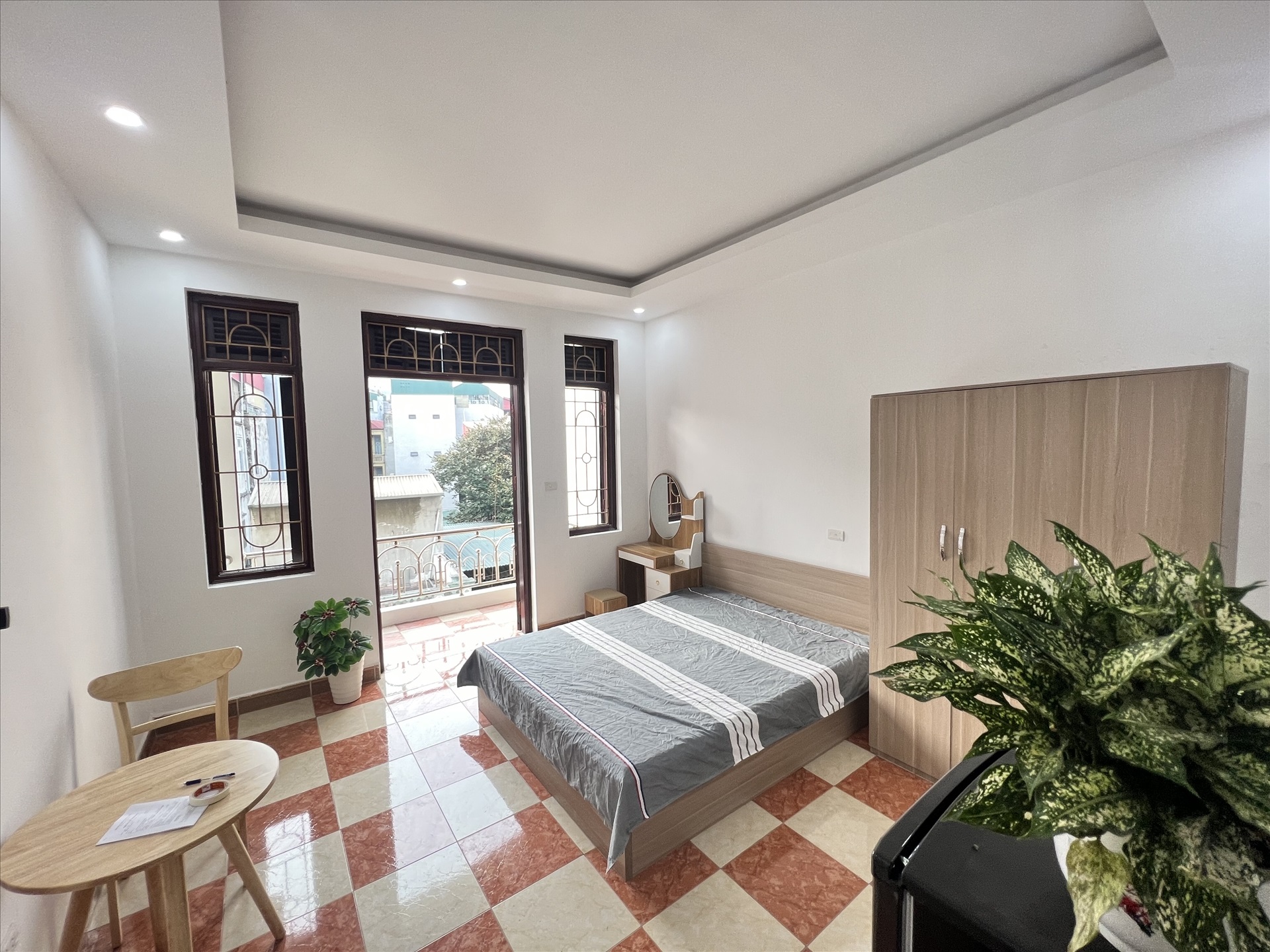 Phòng trọ Studio 30m2 tại AT Home Nguyễn Ngọc Vũ - Cầu Giấy - Phòng ngủ