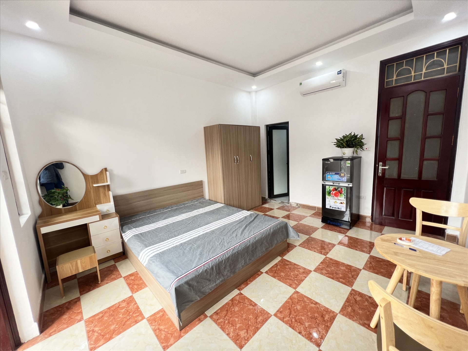 Phòng trọ Studio 30m2 tại AT Home Nguyễn Ngọc Vũ - Cầu Giấy - Phòng ngủ